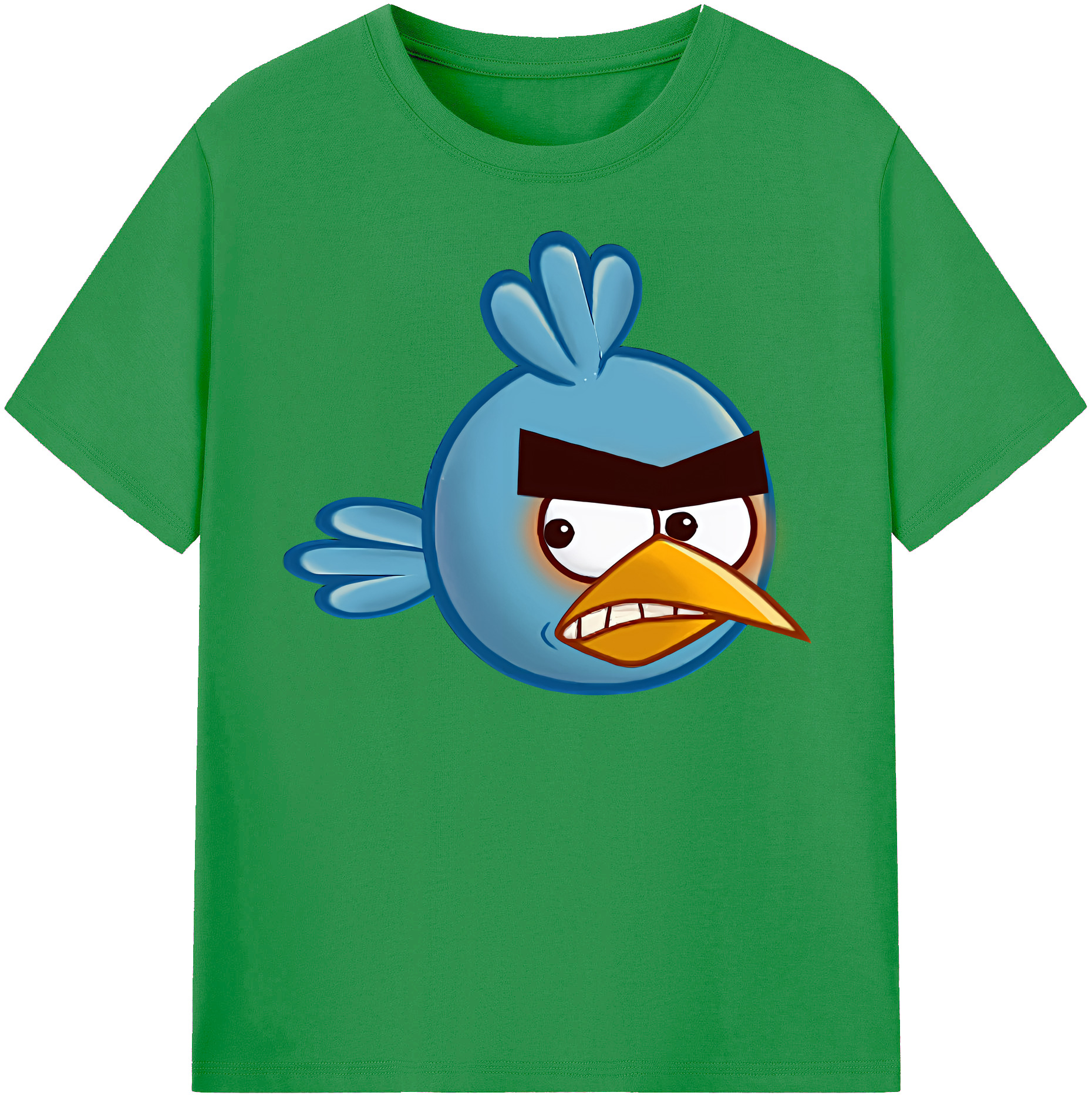 （画像用） Angry Birds アングリーバード レディースカジュアルプリントTシャツ（綿100％）