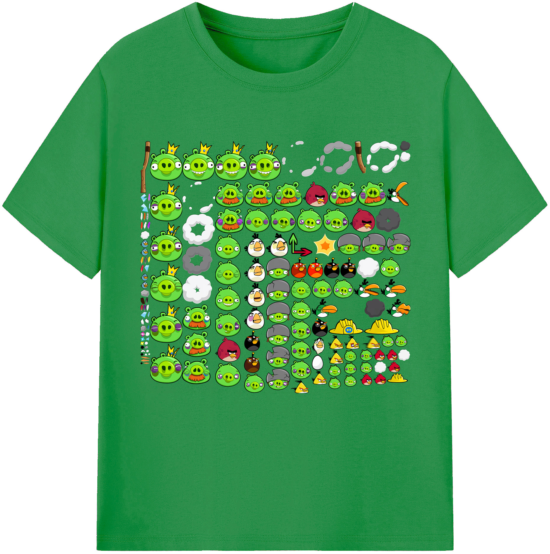（画像用） Angry Birds アングリーバード レディースカジュアルプリントTシャツ（綿100％）