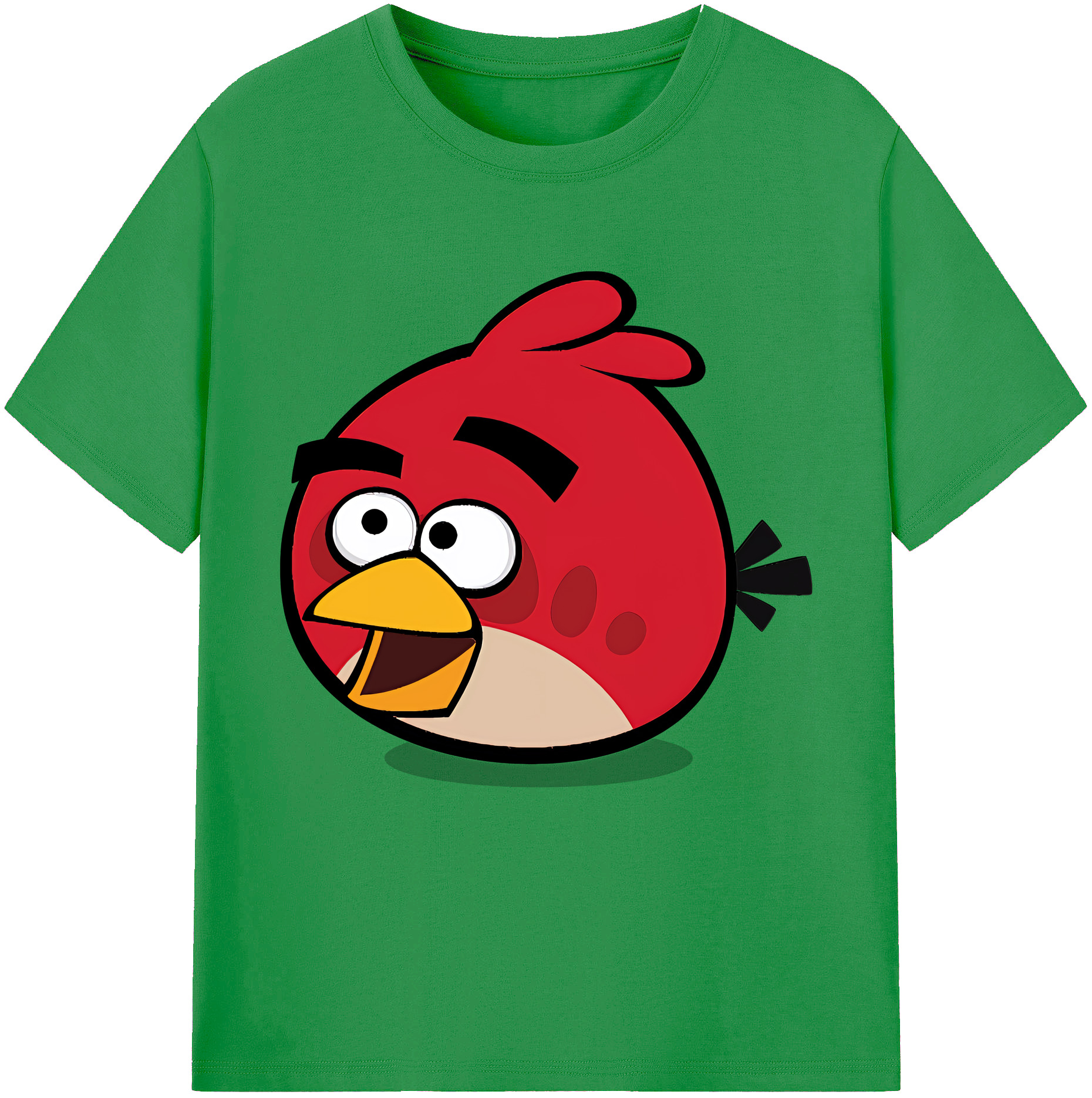 （画像用） Angry Birds アングリーバード レディースカジュアルプリントTシャツ（綿100％）