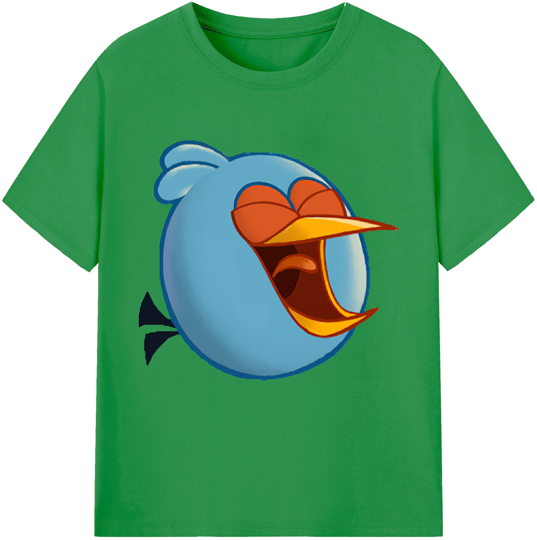 （画像用） Angry Birds アングリーバード レディースカジュアルプリントTシャツ（綿100％）
