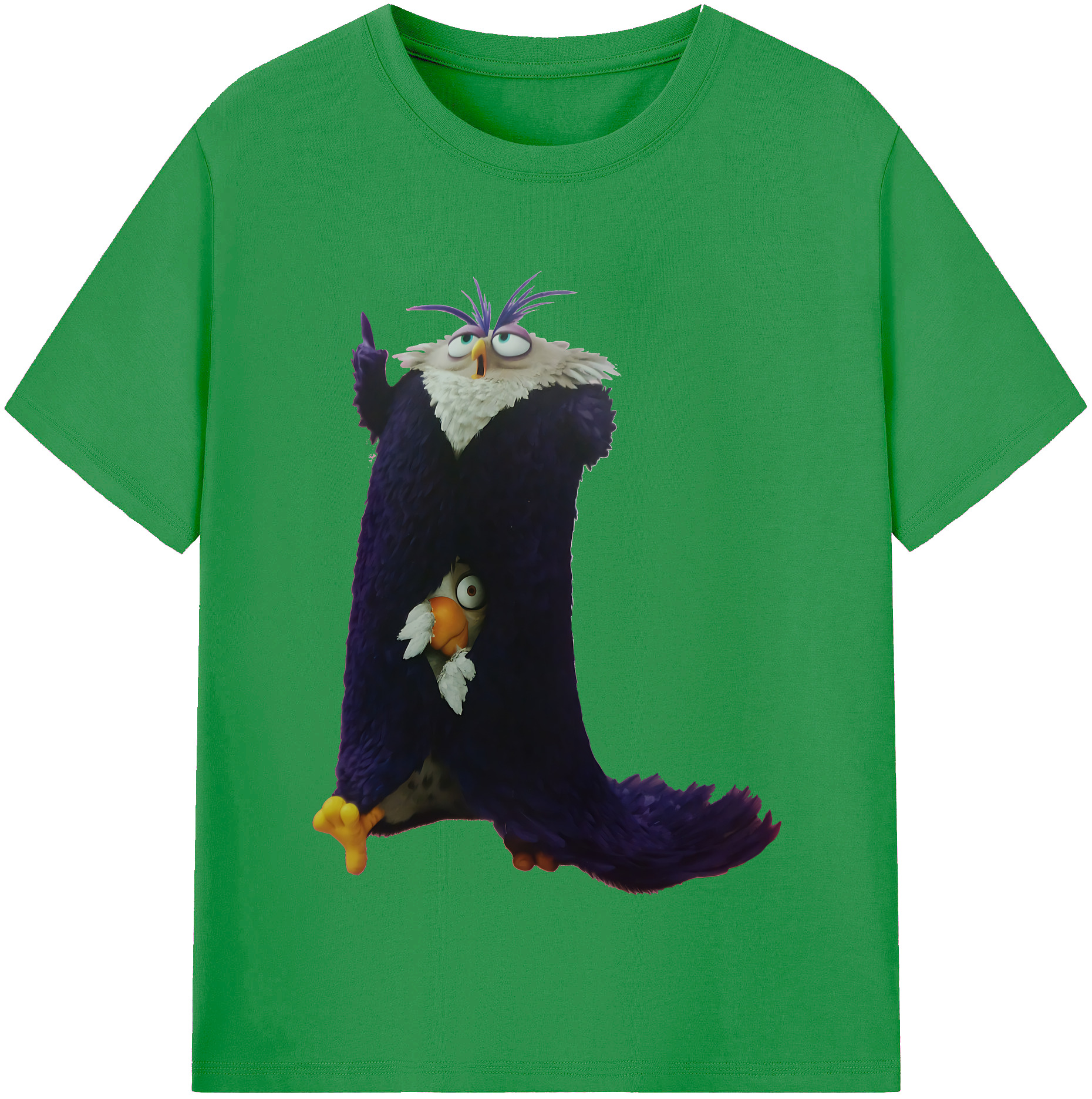 （画像用） Angry Birds アングリーバード レディースカジュアルプリントTシャツ（綿100％）