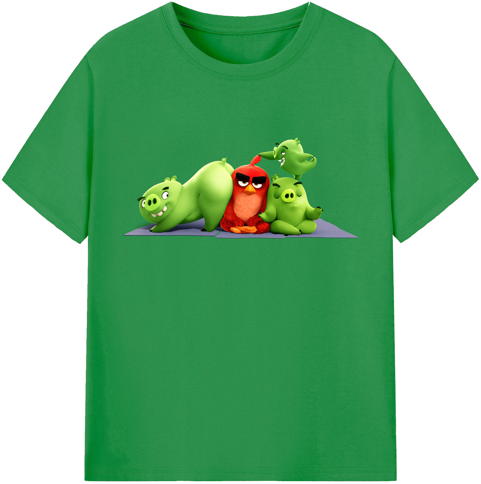 （画像用） Angry Birds アングリーバード レディースカジュアルプリントTシャツ（綿100％）