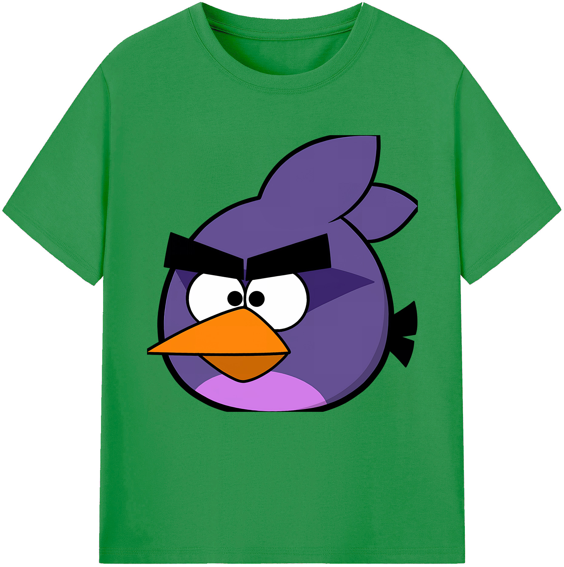 （画像用） Angry Birds アングリーバード レディースカジュアルプリントTシャツ（綿100％）