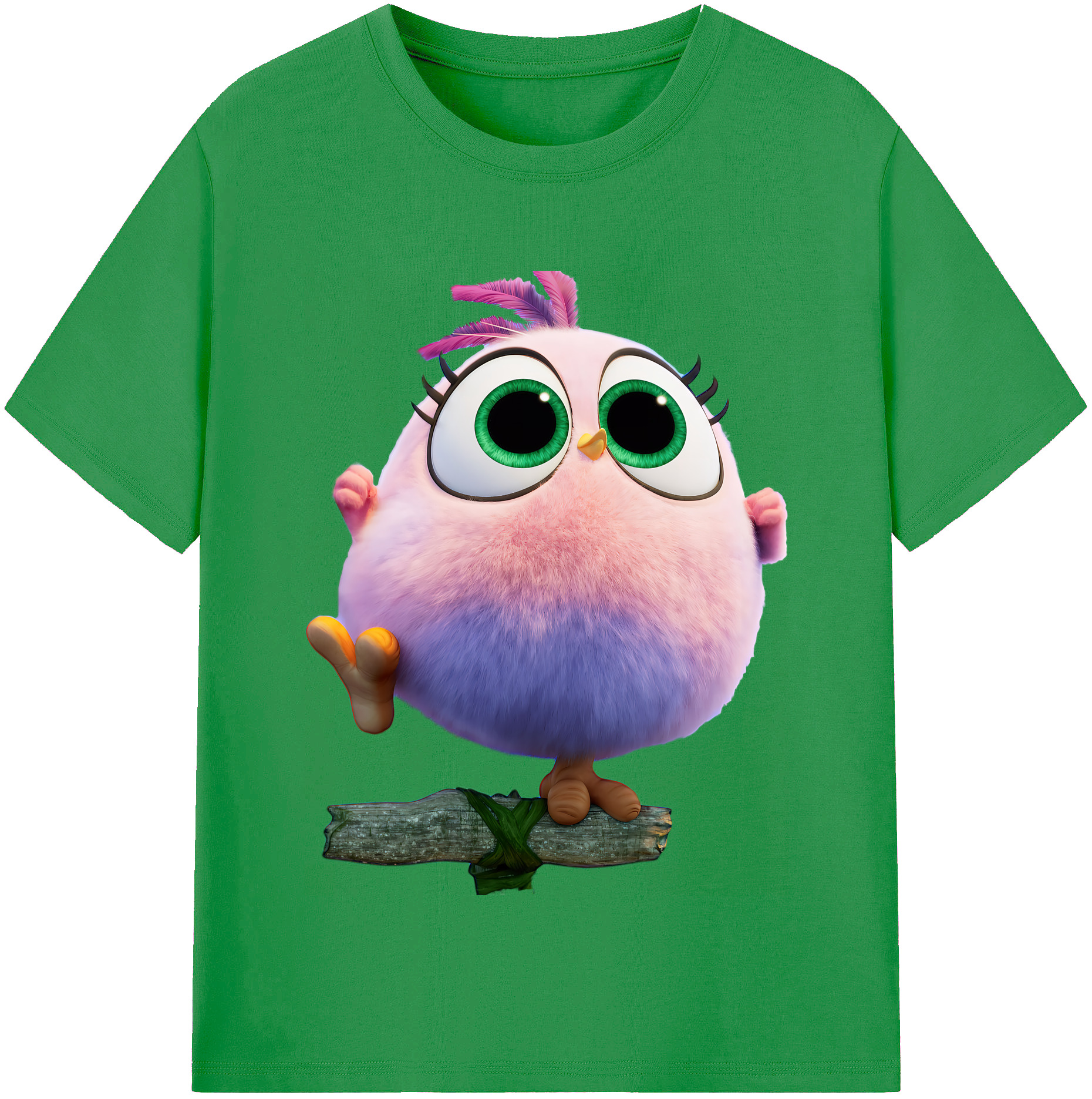 （画像用） Angry Birds アングリーバード レディースカジュアルプリントTシャツ（綿100％）