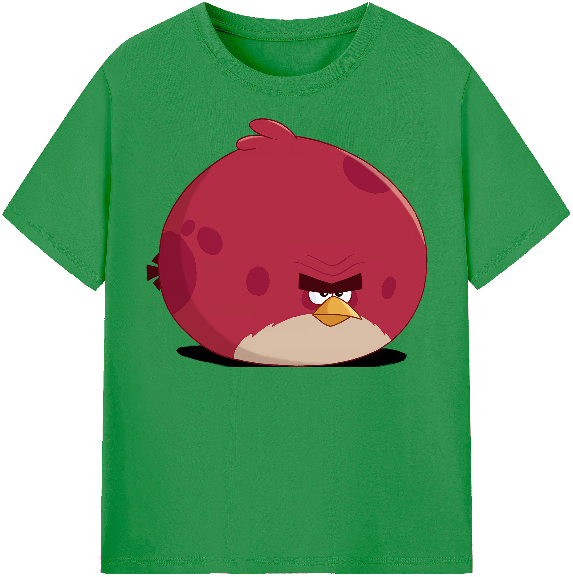（画像用） Angry Birds アングリーバード レディースカジュアルプリントTシャツ（綿100％）