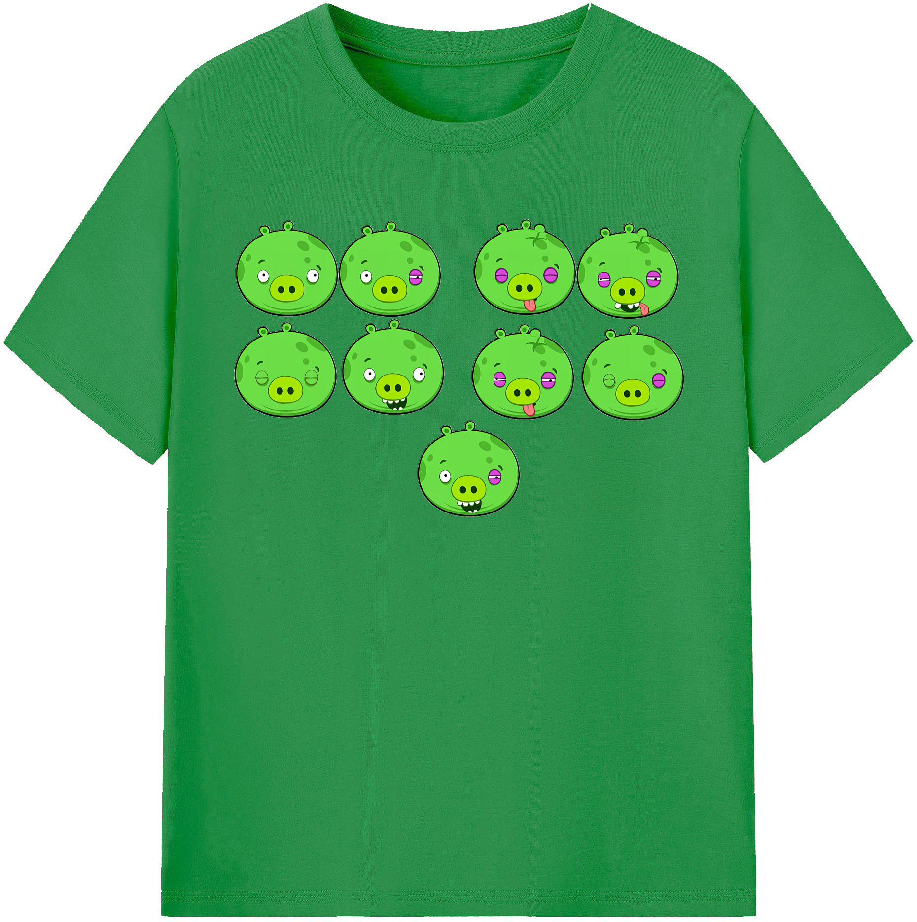 （画像用） Angry Birds アングリーバード レディースカジュアルプリントTシャツ（綿100％）