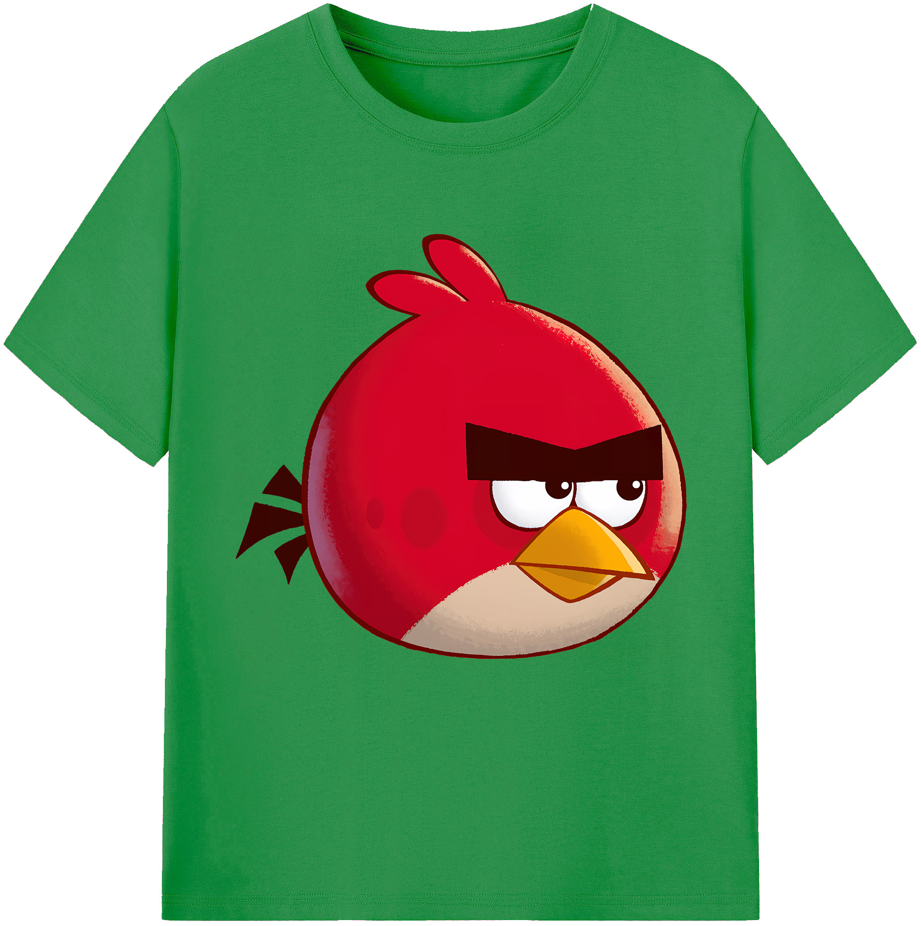 （画像用） Angry Birds アングリーバード レディースカジュアルプリントTシャツ（綿100％）