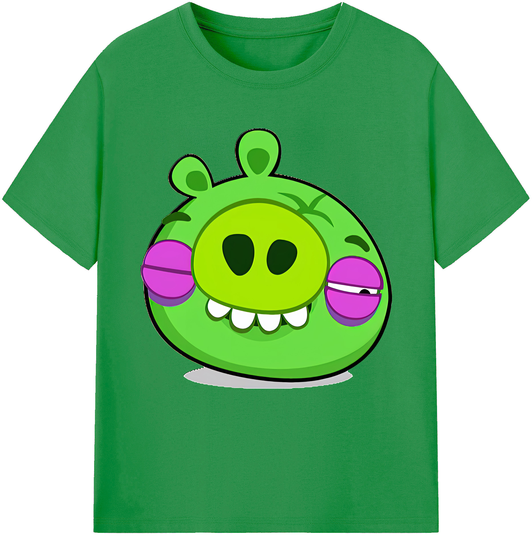 （画像用） Angry Birds アングリーバード レディースカジュアルプリントTシャツ（綿100％）