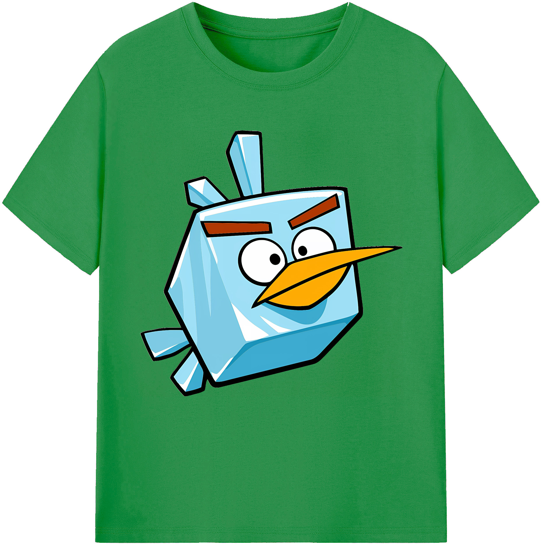 （画像用） Angry Birds アングリーバード レディースカジュアルプリントTシャツ（綿100％）