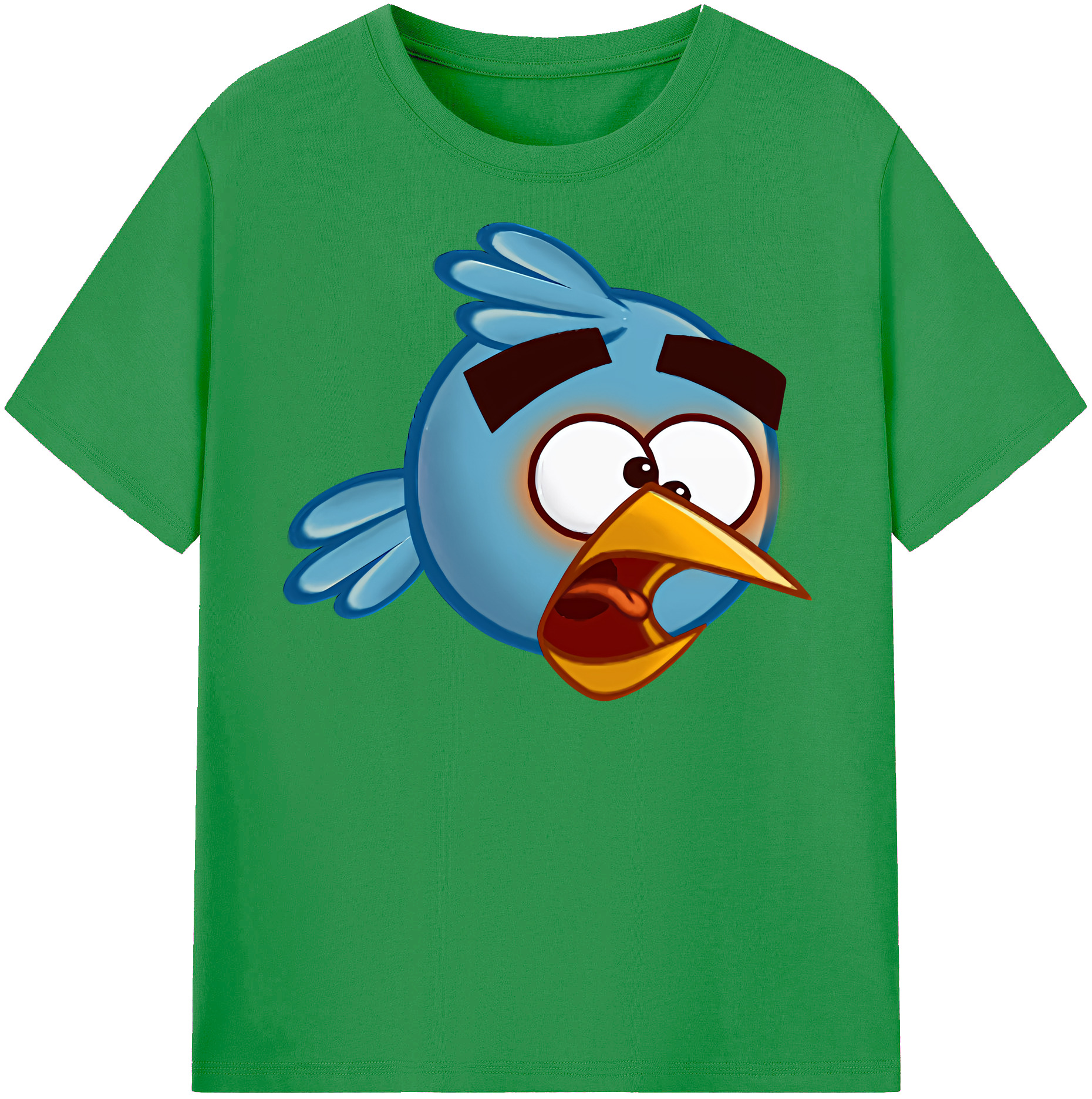 （画像用） Angry Birds アングリーバード レディースカジュアルプリントTシャツ（綿100％）