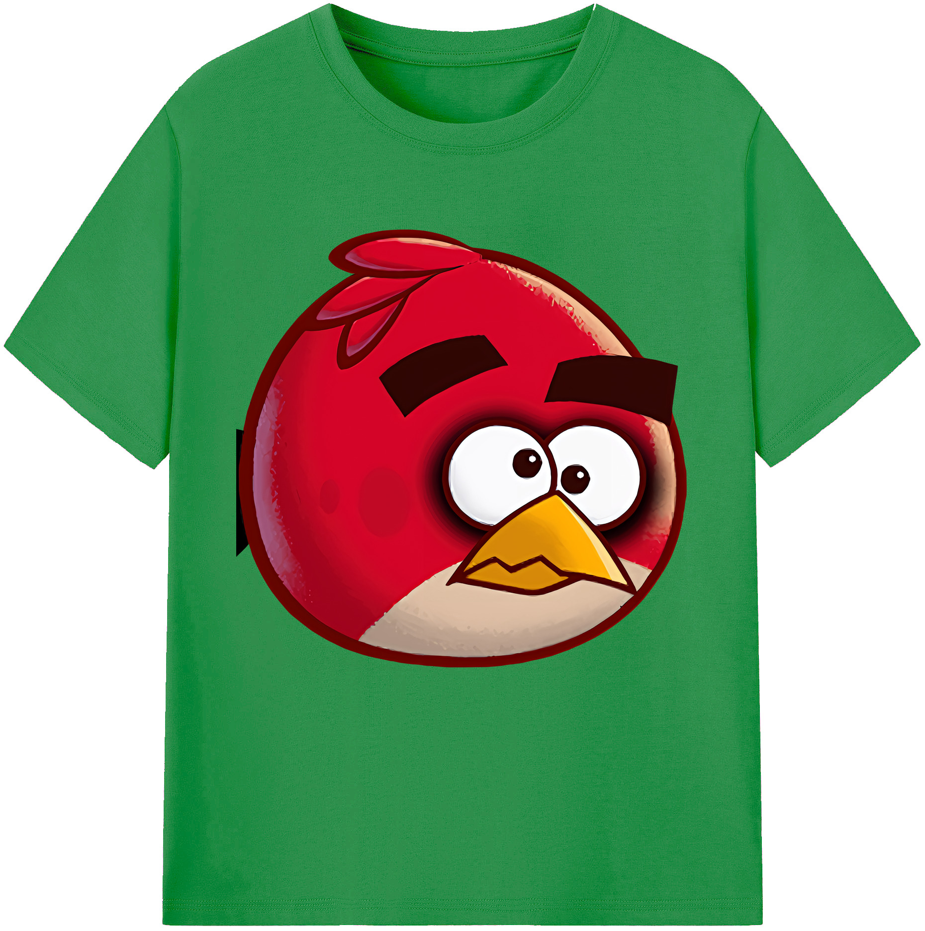 （画像用） Angry Birds アングリーバード レディースカジュアルプリントTシャツ（綿100％）