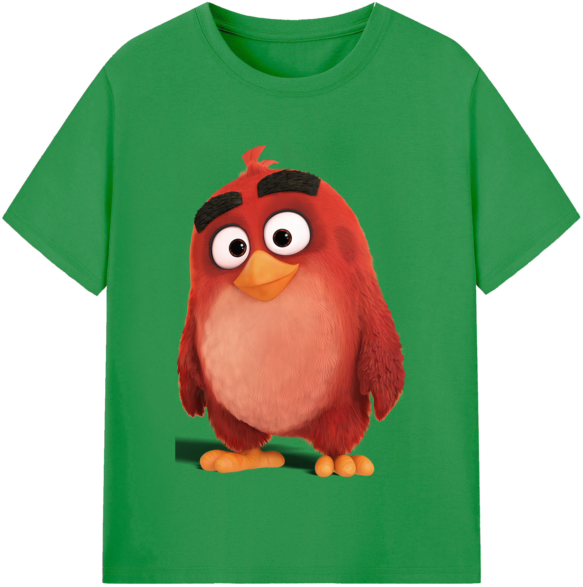 （画像用） Angry Birds アングリーバード レディースカジュアルプリントTシャツ（綿100％）