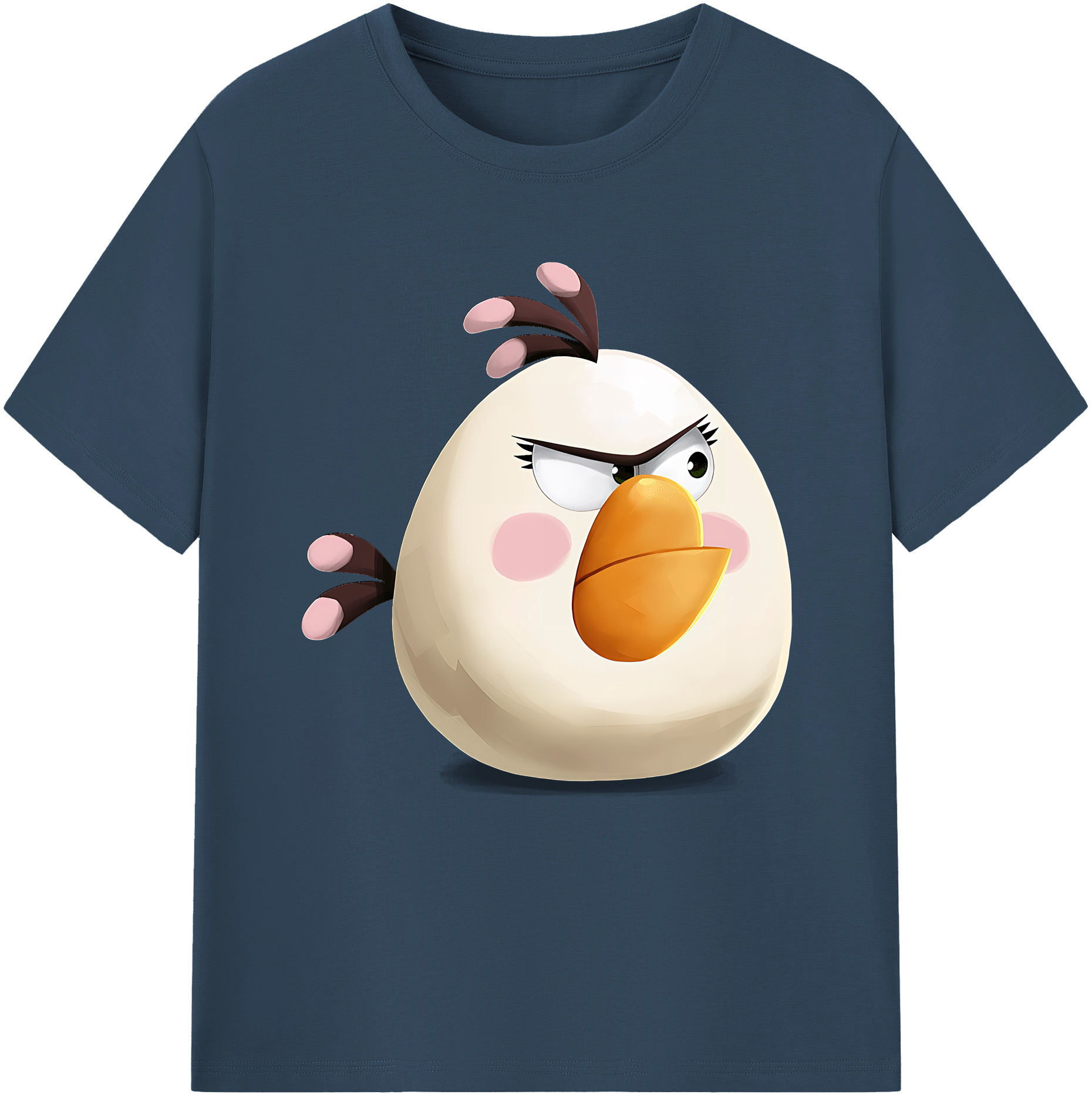 （画像用） Angry Birds アングリーバード レディースカジュアルプリントTシャツ（綿100％）