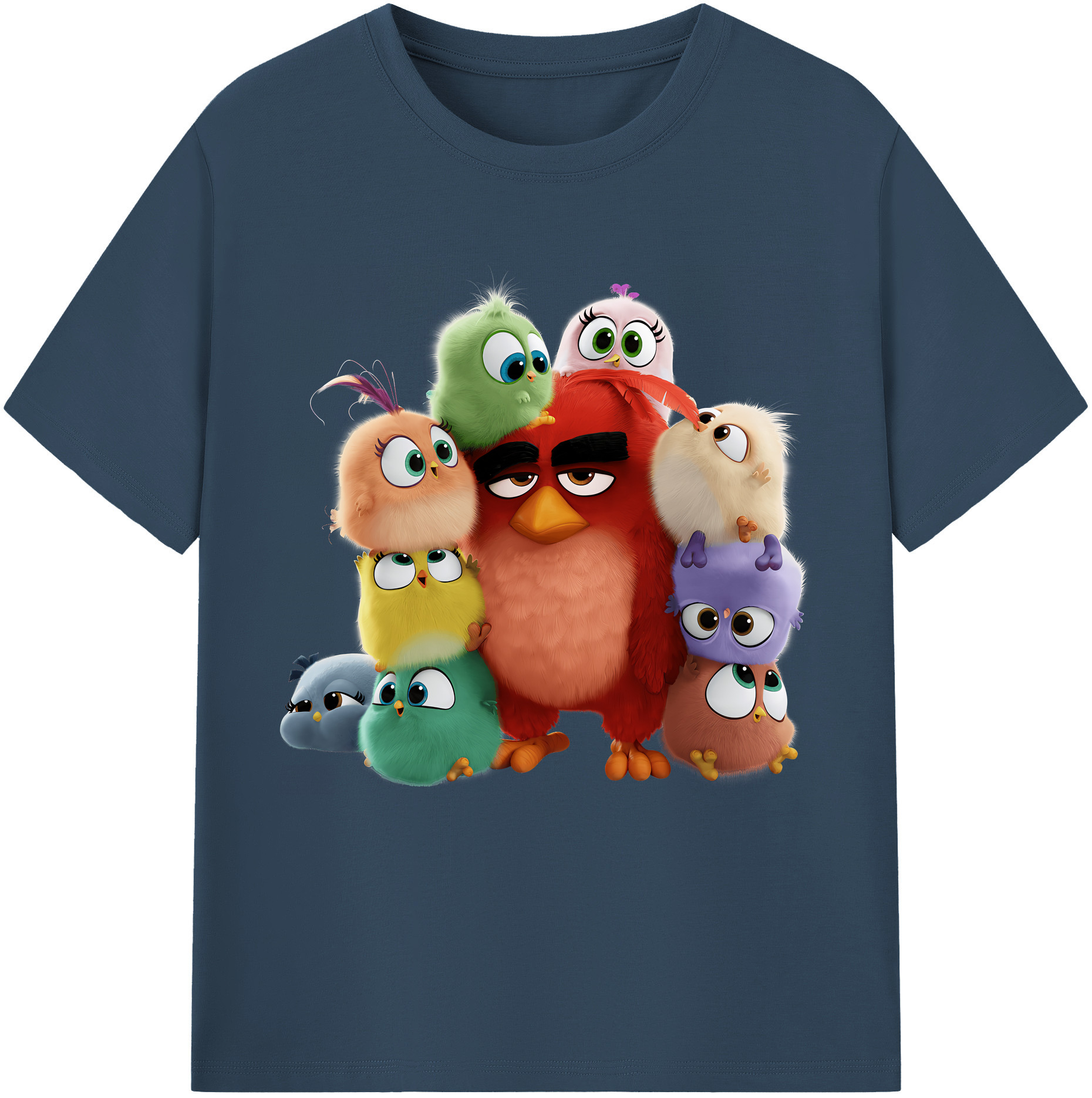 （画像用） Angry Birds アングリーバード レディースカジュアルプリントTシャツ（綿100％）