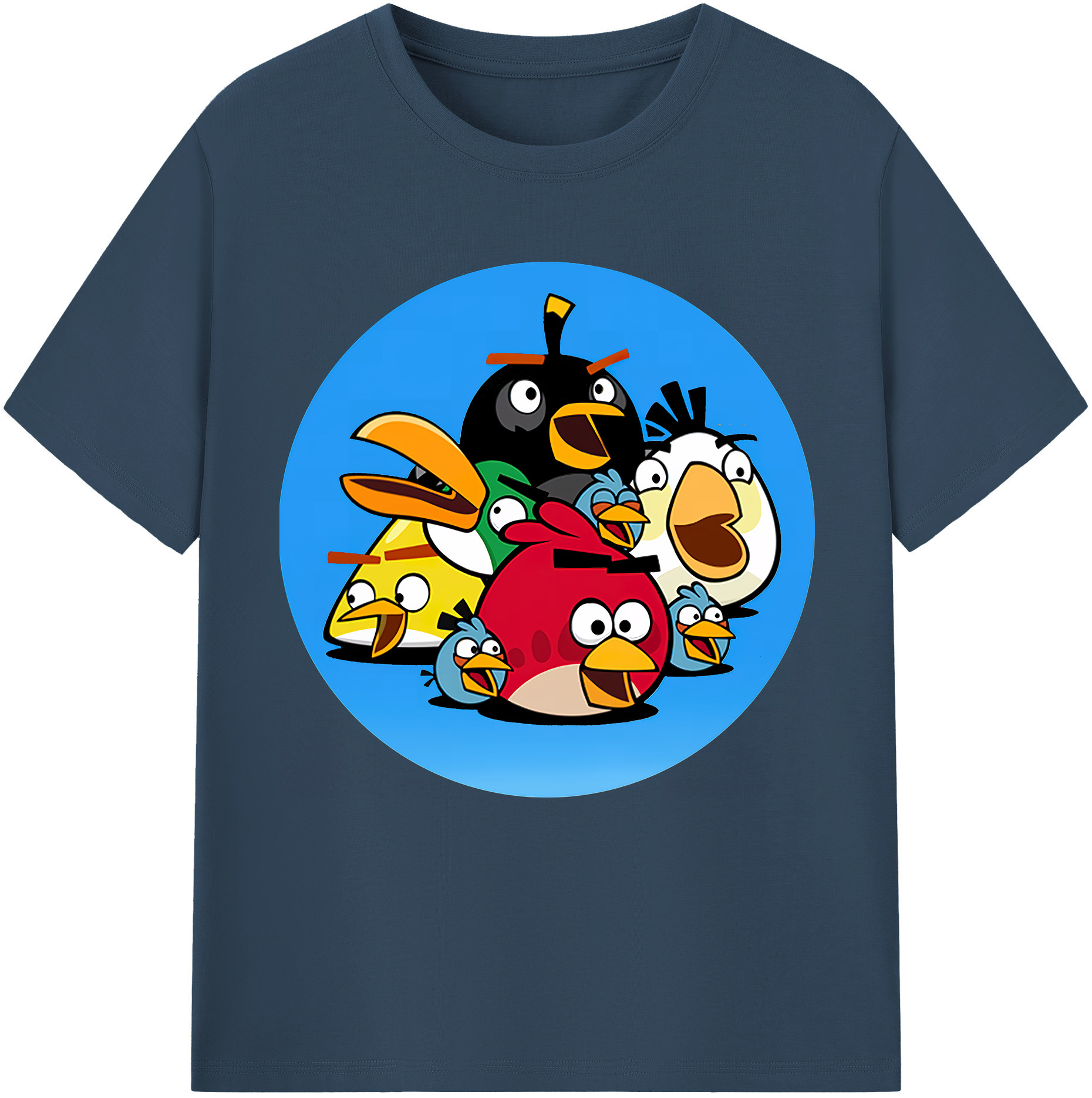 （画像用） Angry Birds アングリーバード レディースカジュアルプリントTシャツ（綿100％）