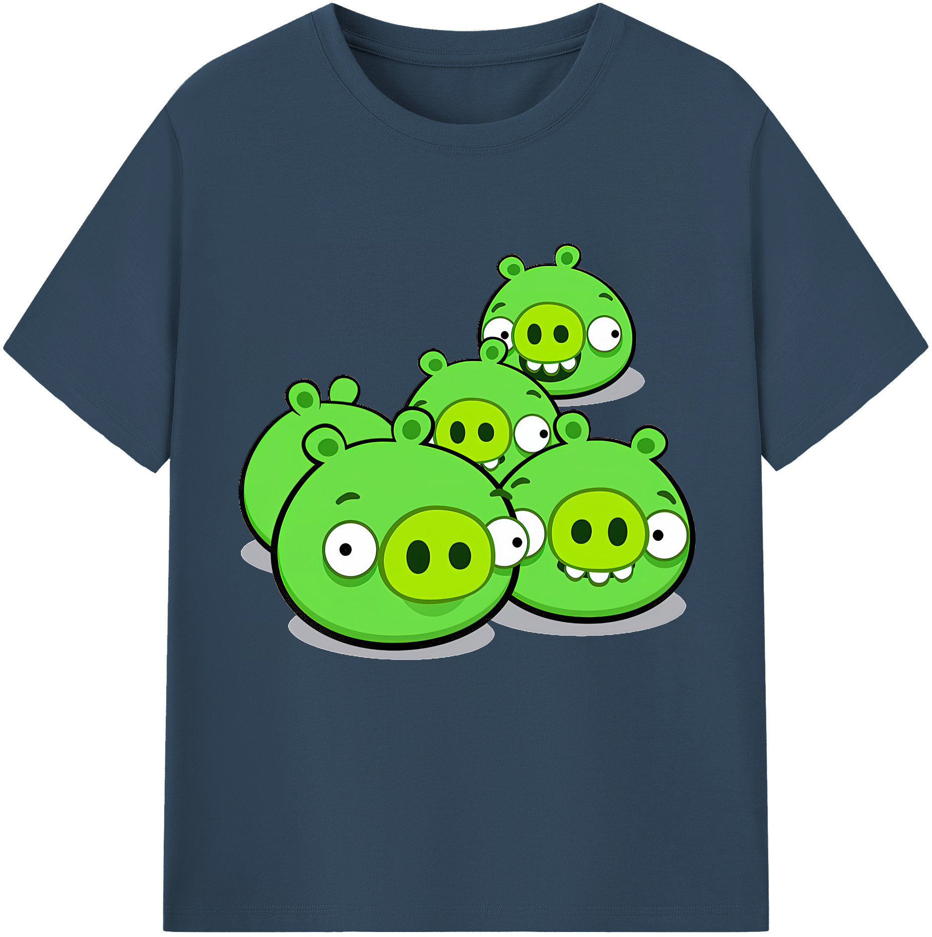（画像用） Angry Birds アングリーバード レディースカジュアルプリントTシャツ（綿100％）