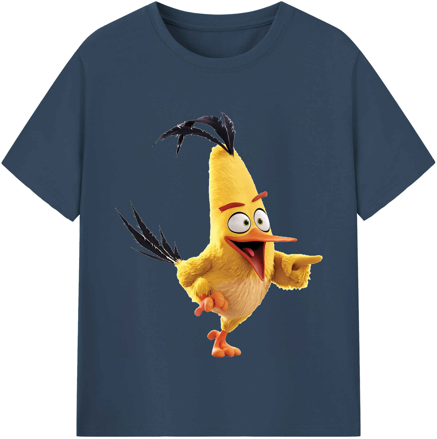 （画像用） Angry Birds アングリーバード レディースカジュアルプリントTシャツ（綿100％）