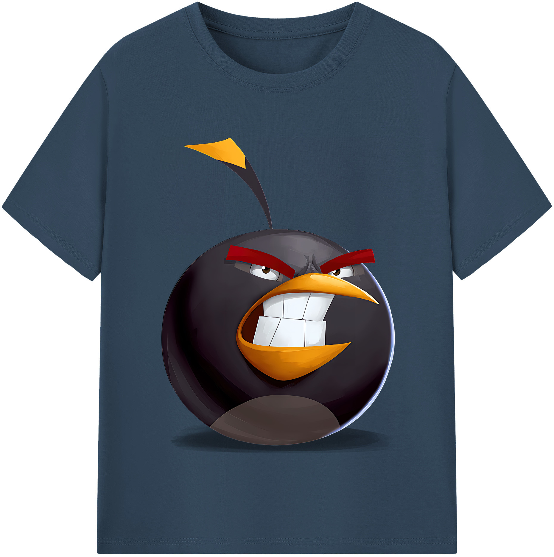 （画像用） Angry Birds アングリーバード レディースカジュアルプリントTシャツ（綿100％）