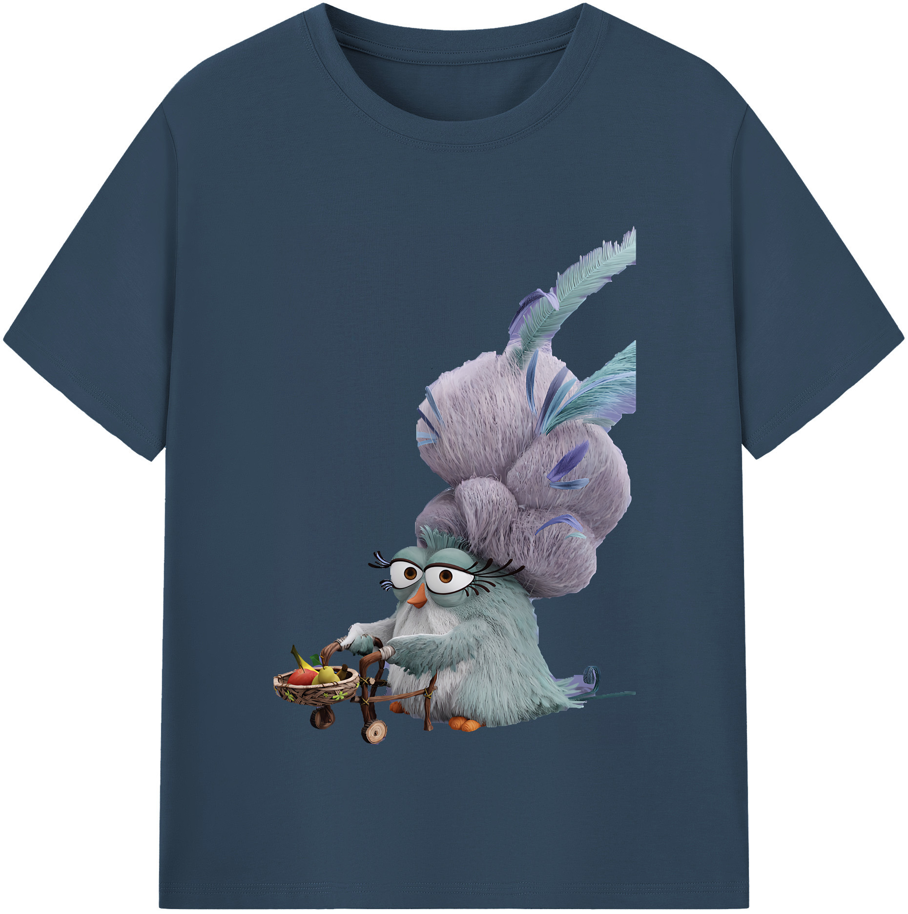 （画像用） Angry Birds アングリーバード レディースカジュアルプリントTシャツ（綿100％）