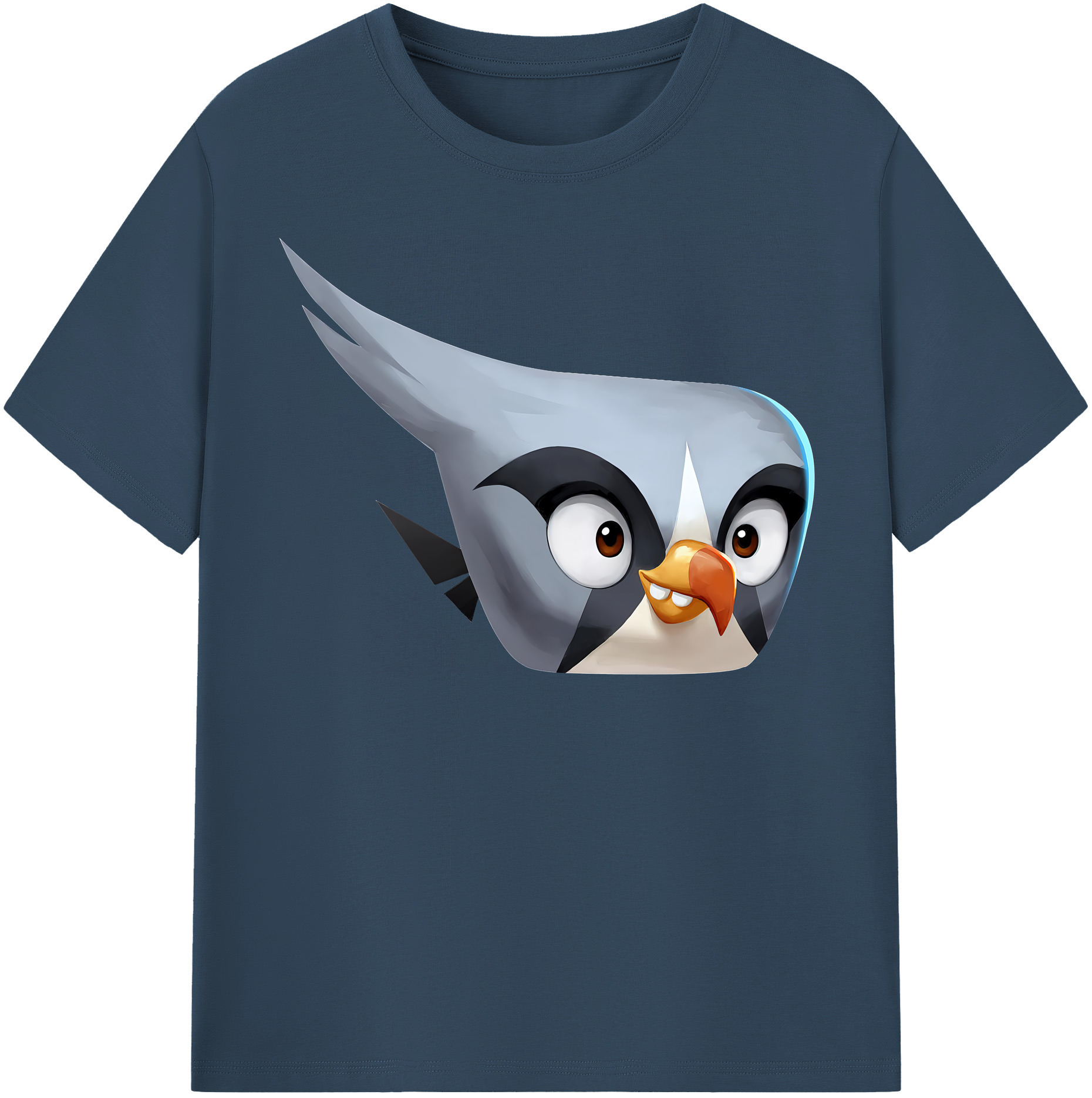 （画像用） Angry Birds アングリーバード レディースカジュアルプリントTシャツ（綿100％）