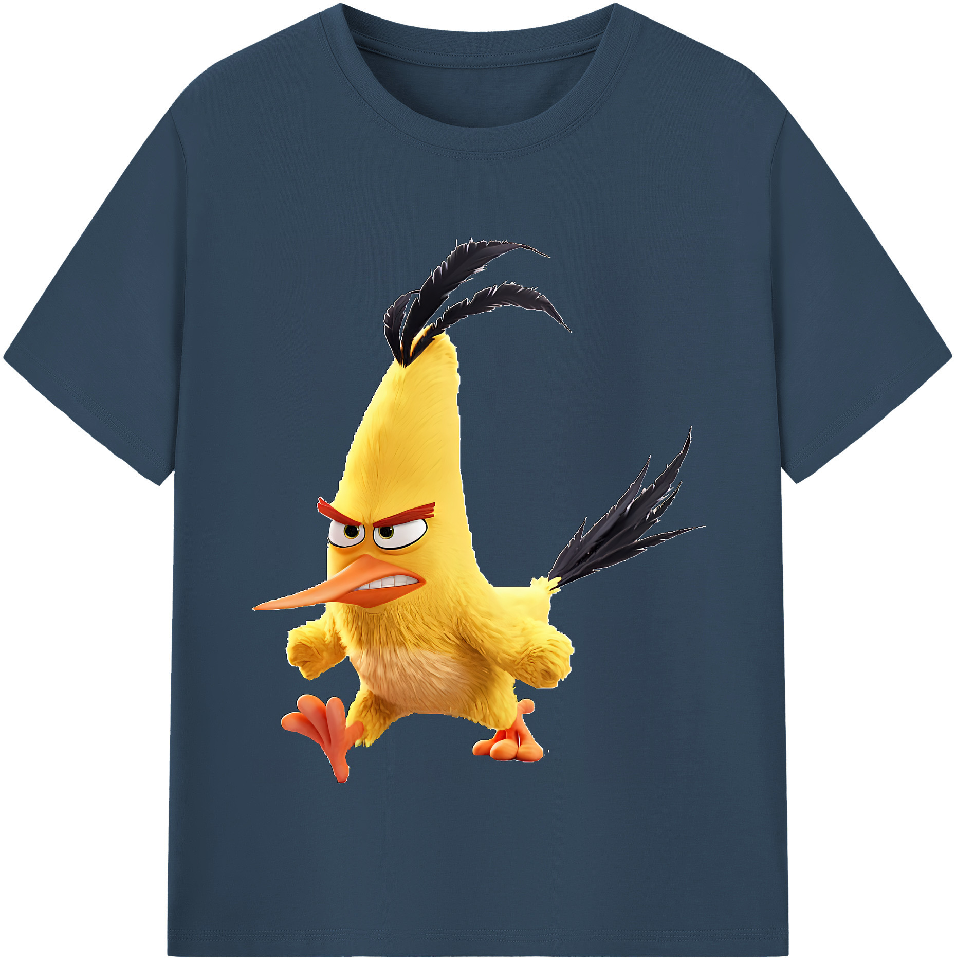 （画像用） Angry Birds アングリーバード レディースカジュアルプリントTシャツ（綿100％）