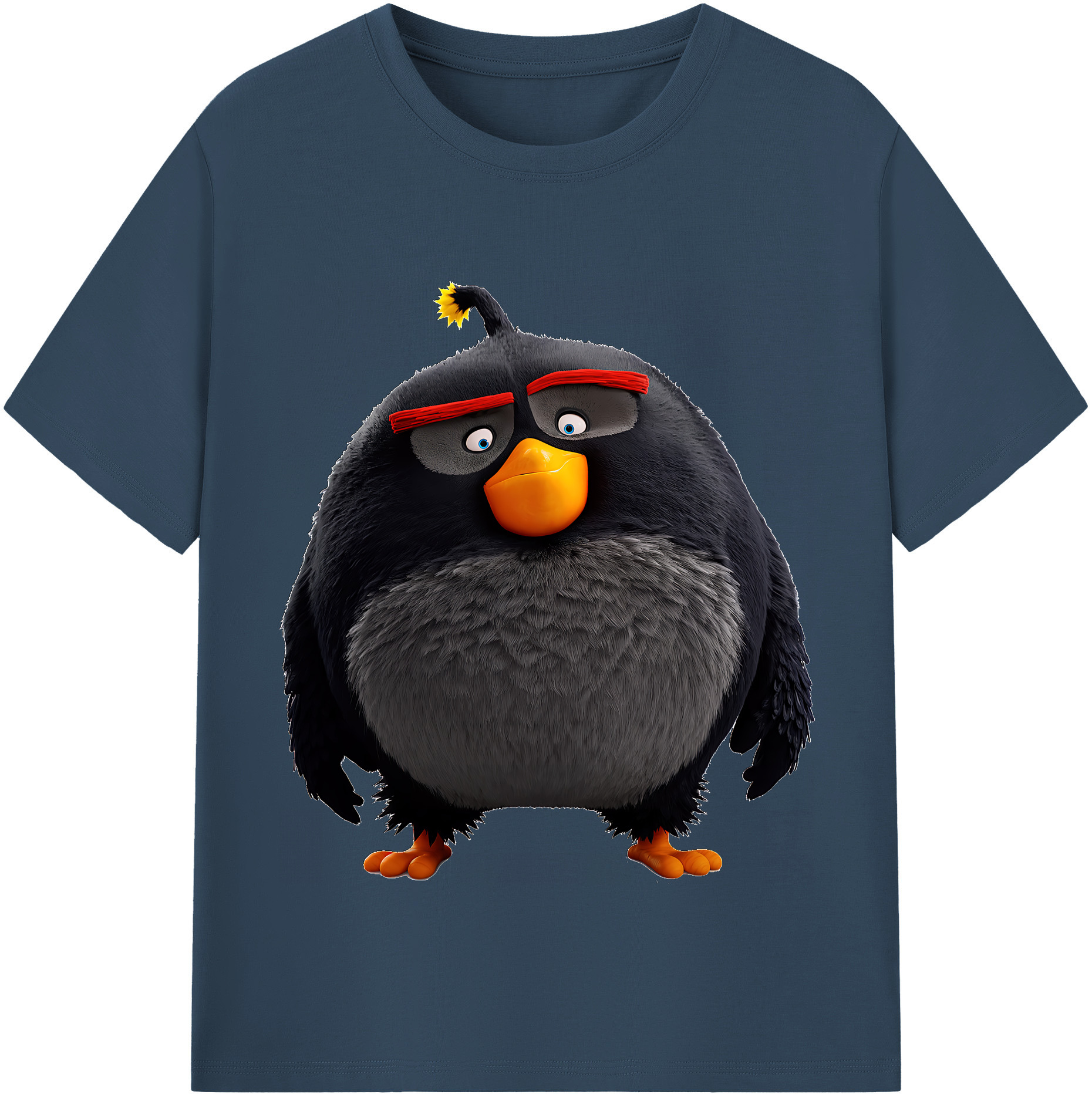 （画像用） Angry Birds アングリーバード レディースカジュアルプリントTシャツ（綿100％）