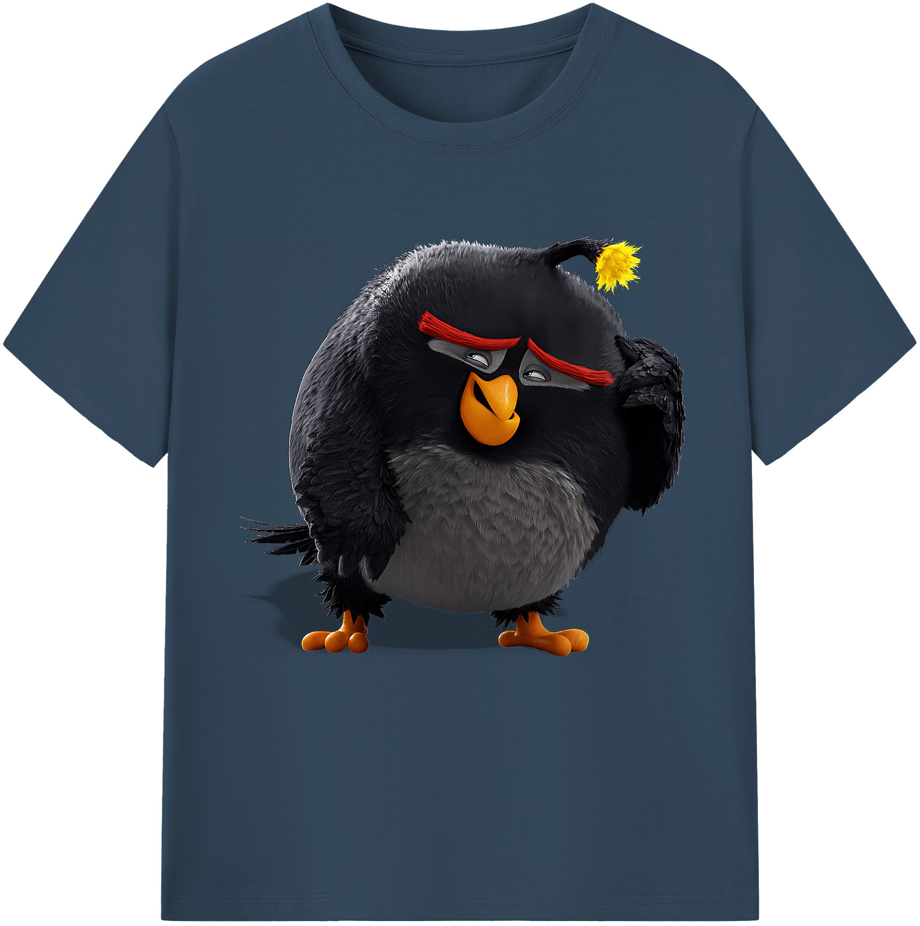 （画像用） Angry Birds アングリーバード レディースカジュアルプリントTシャツ（綿100％）
