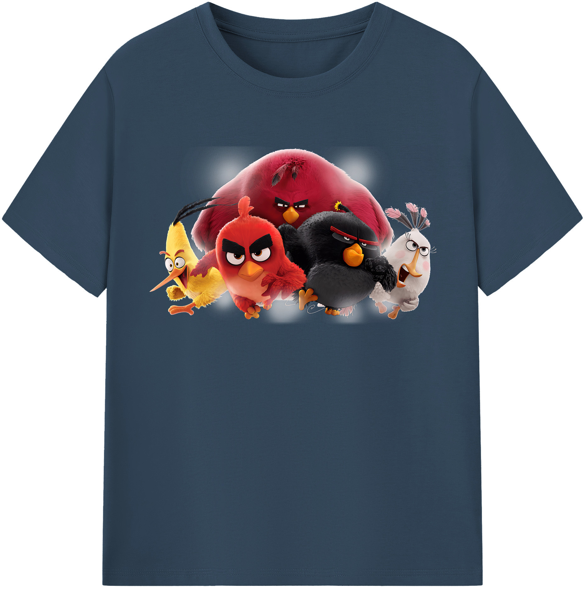 （画像用） Angry Birds アングリーバード レディースカジュアルプリントTシャツ（綿100％）
