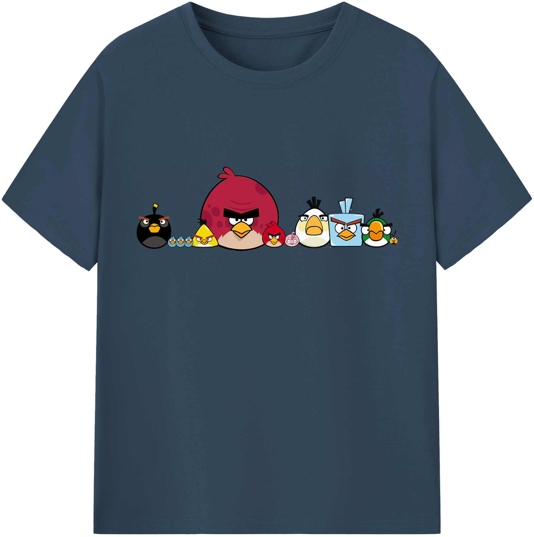 （画像用） Angry Birds アングリーバード レディースカジュアルプリントTシャツ（綿100％）