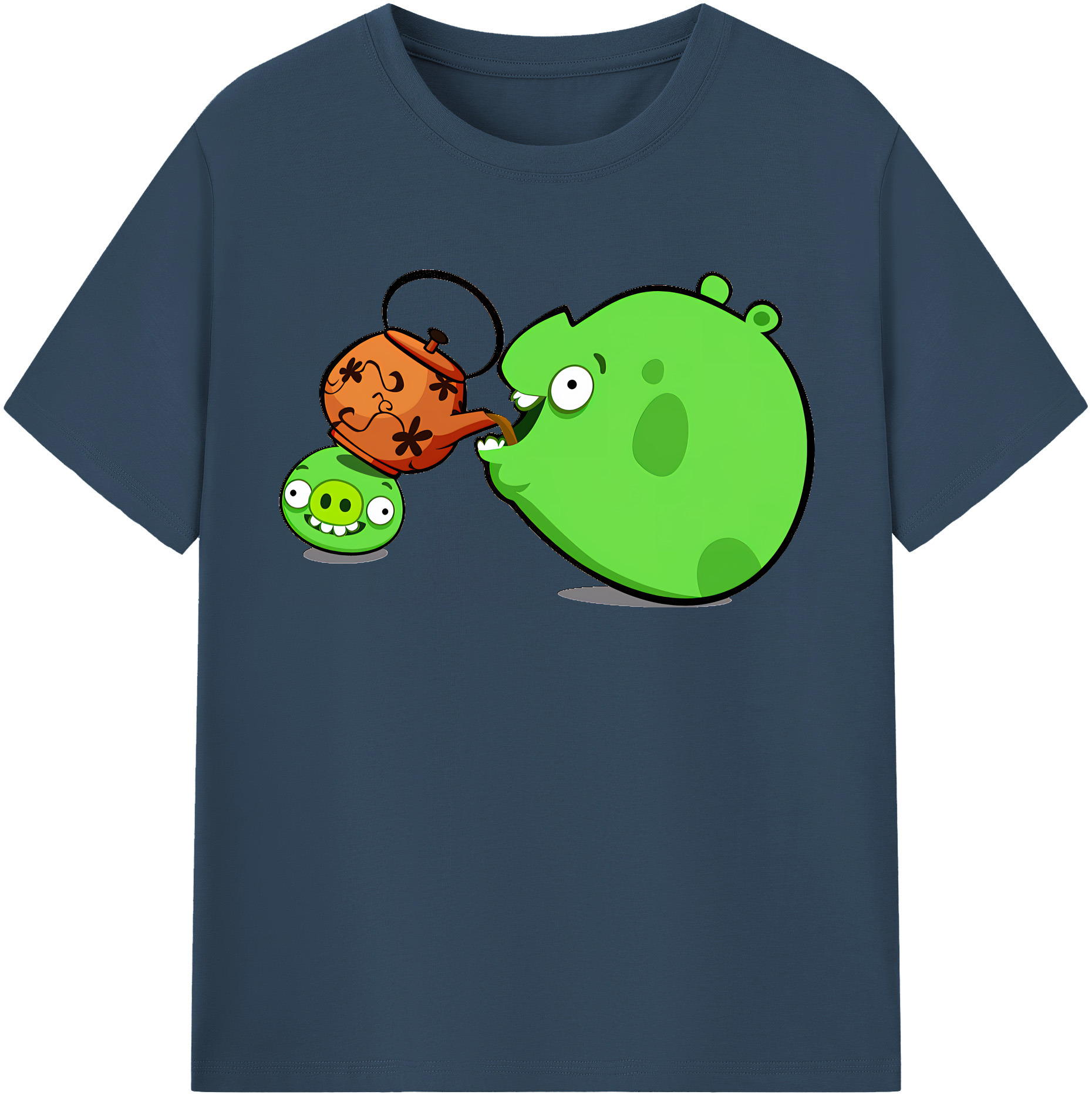（画像用） Angry Birds アングリーバード レディースカジュアルプリントTシャツ（綿100％）