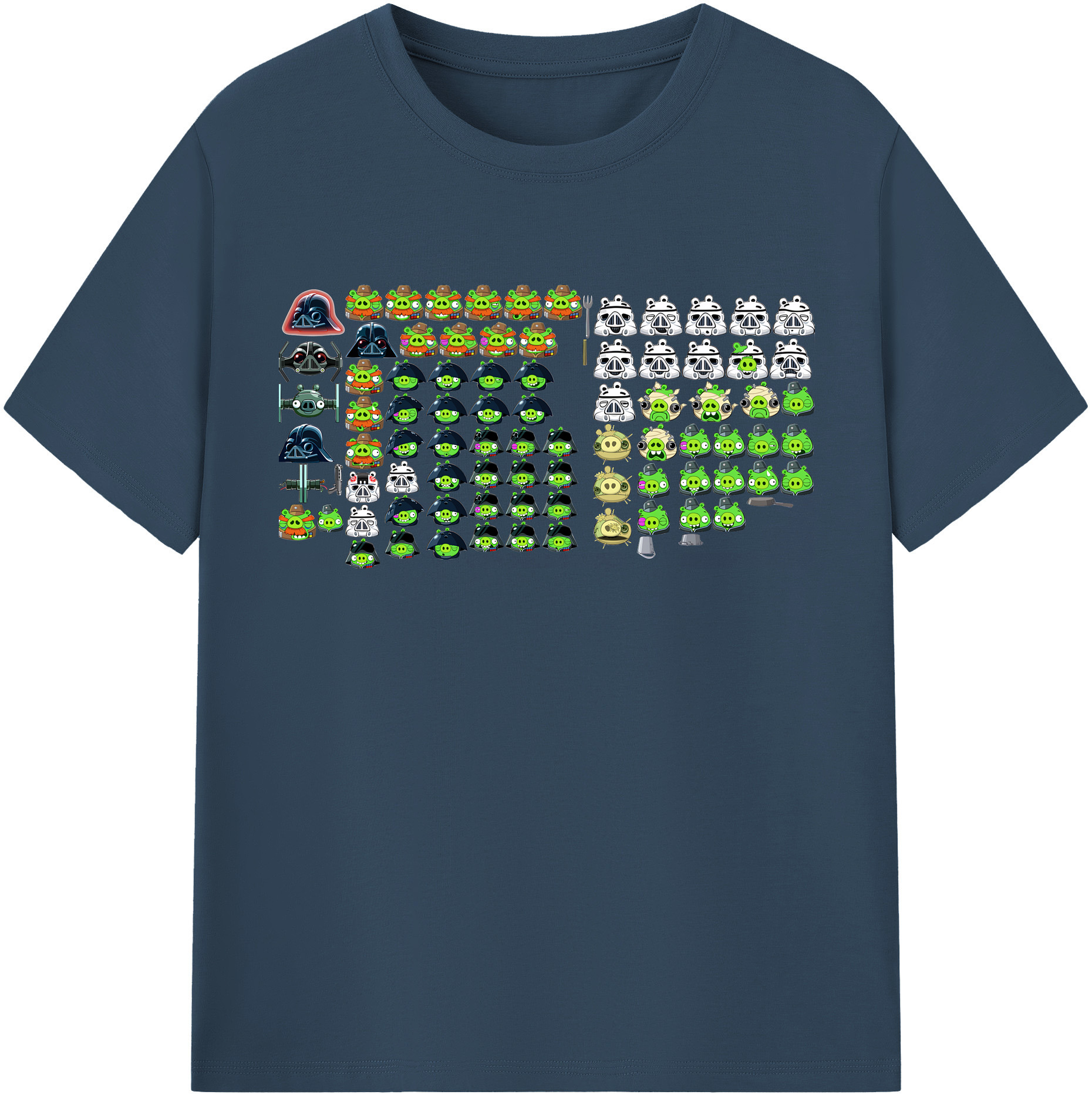 （画像用） Angry Birds アングリーバード レディースカジュアルプリントTシャツ（綿100％）