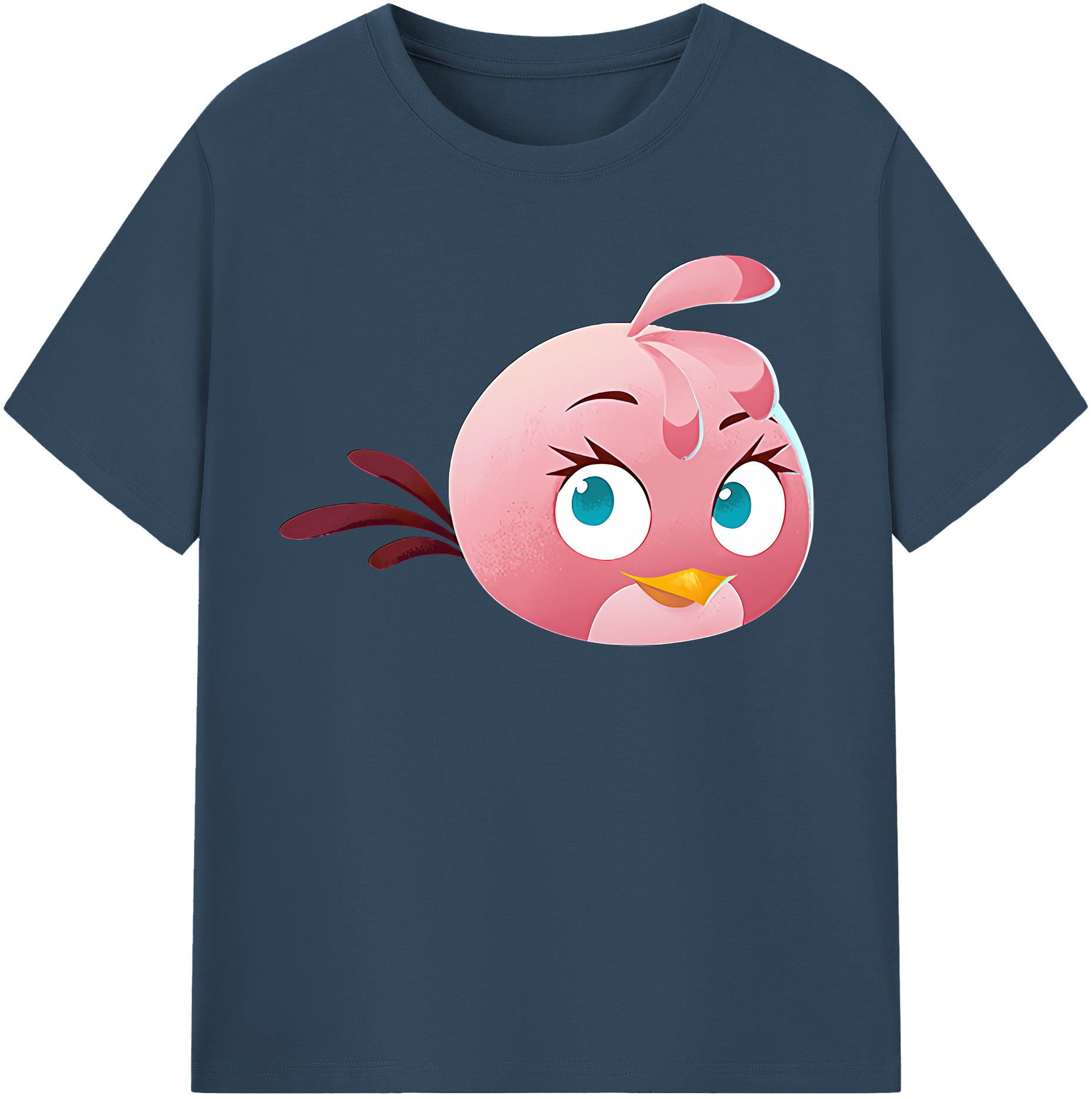 （画像用） Angry Birds アングリーバード レディースカジュアルプリントTシャツ（綿100％）