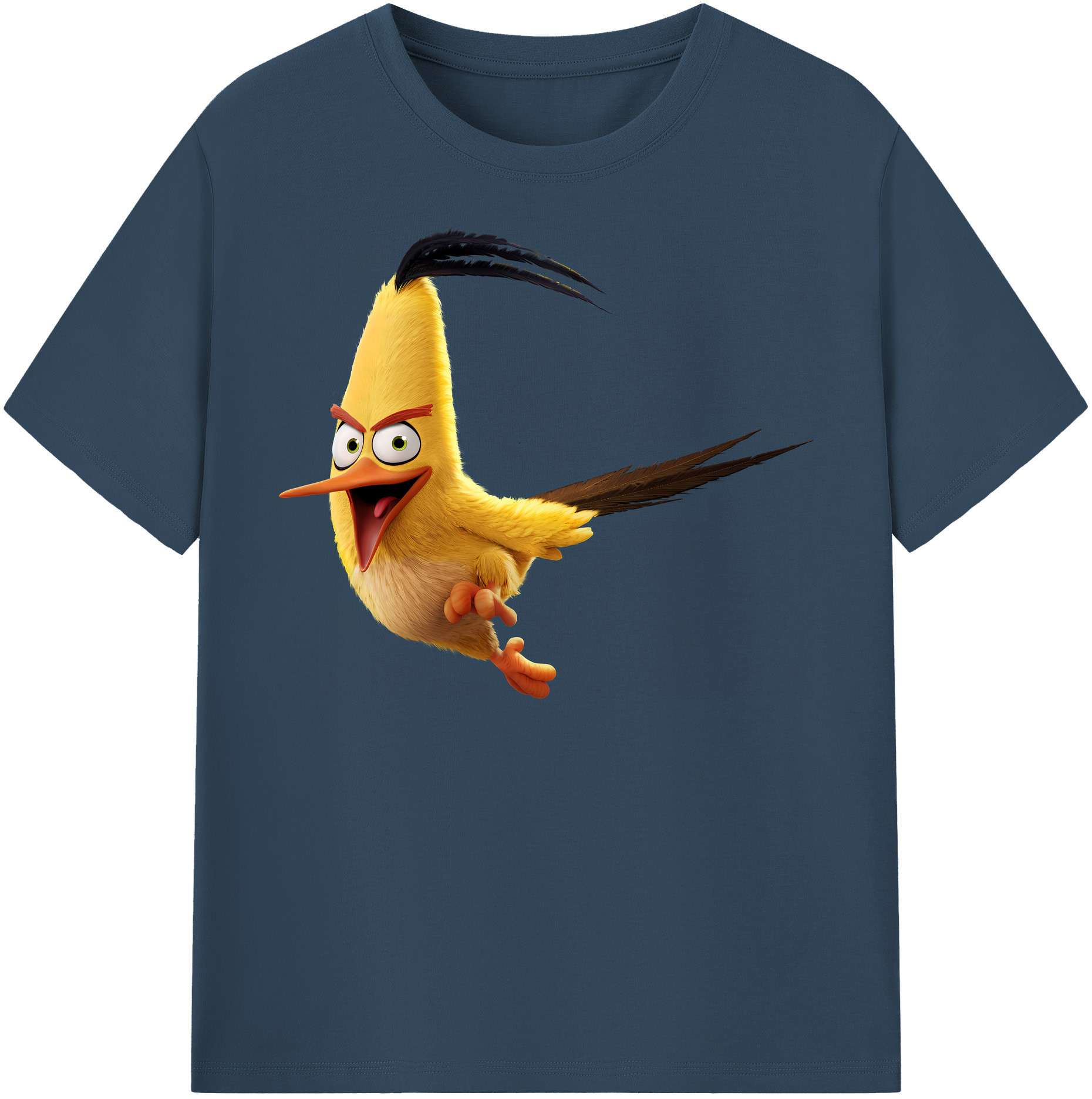 （画像用） Angry Birds アングリーバード レディースカジュアルプリントTシャツ（綿100％）