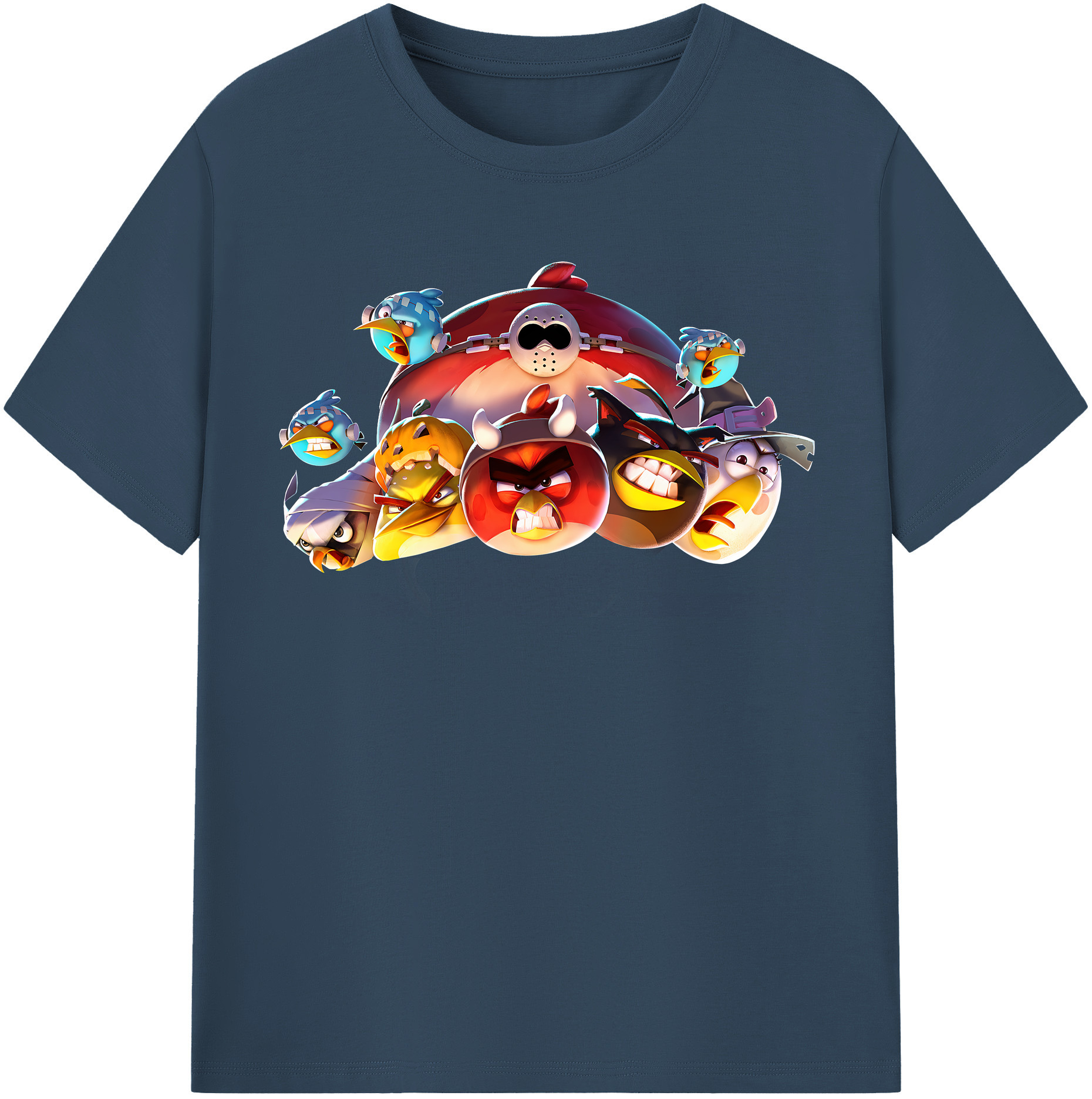 （画像用） Angry Birds アングリーバード レディースカジュアルプリントTシャツ（綿100％）