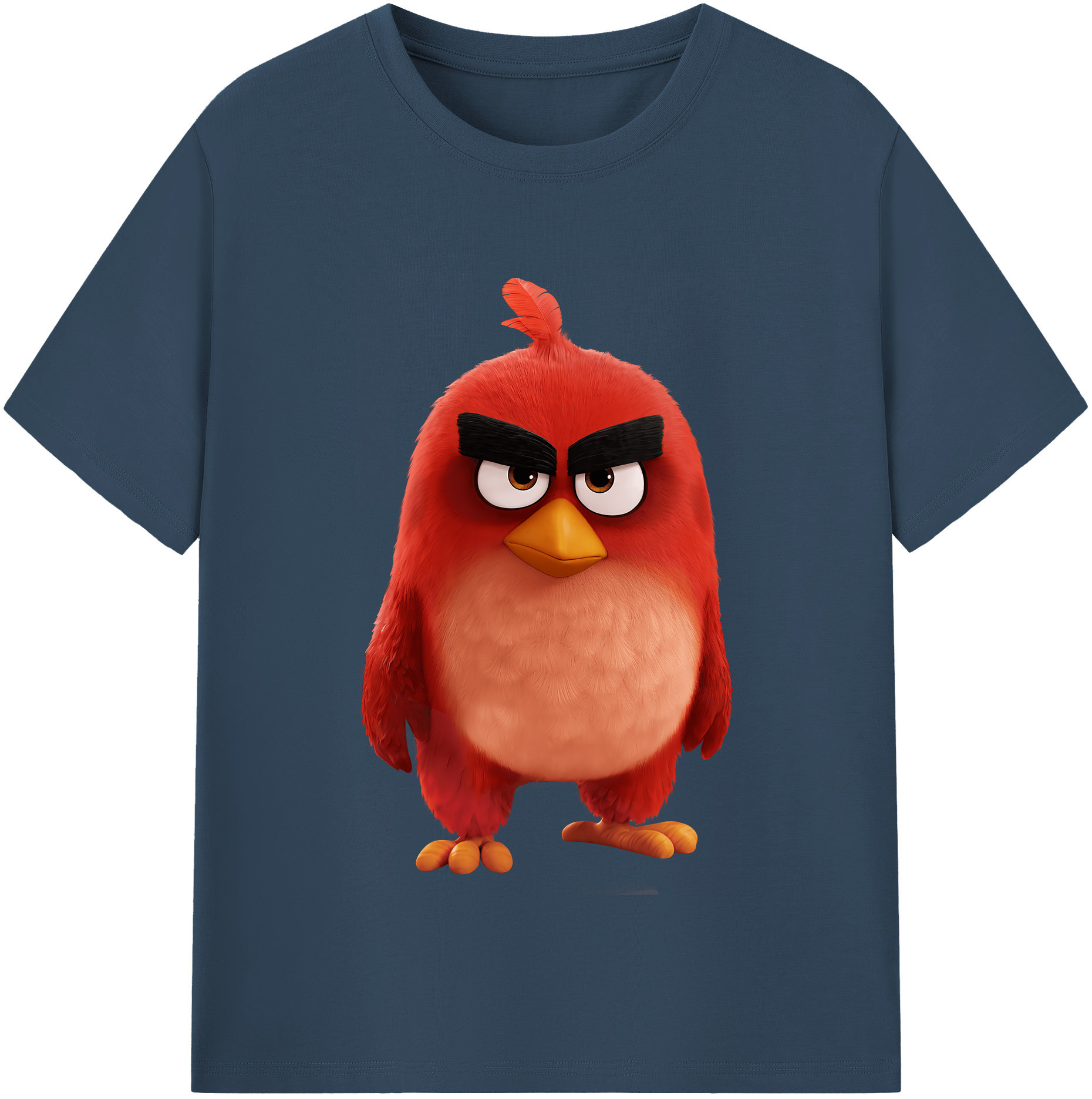 （画像用） Angry Birds アングリーバード レディースカジュアルプリントTシャツ（綿100％）