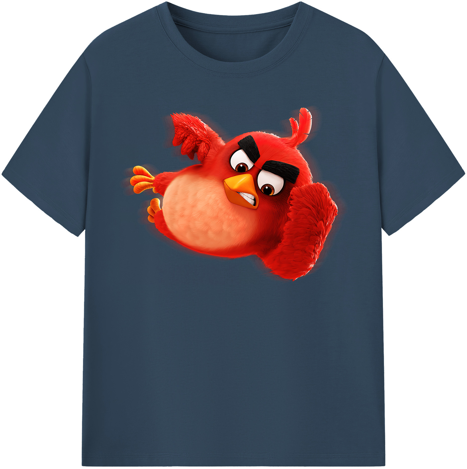 （画像用） Angry Birds アングリーバード レディースカジュアルプリントTシャツ（綿100％）
