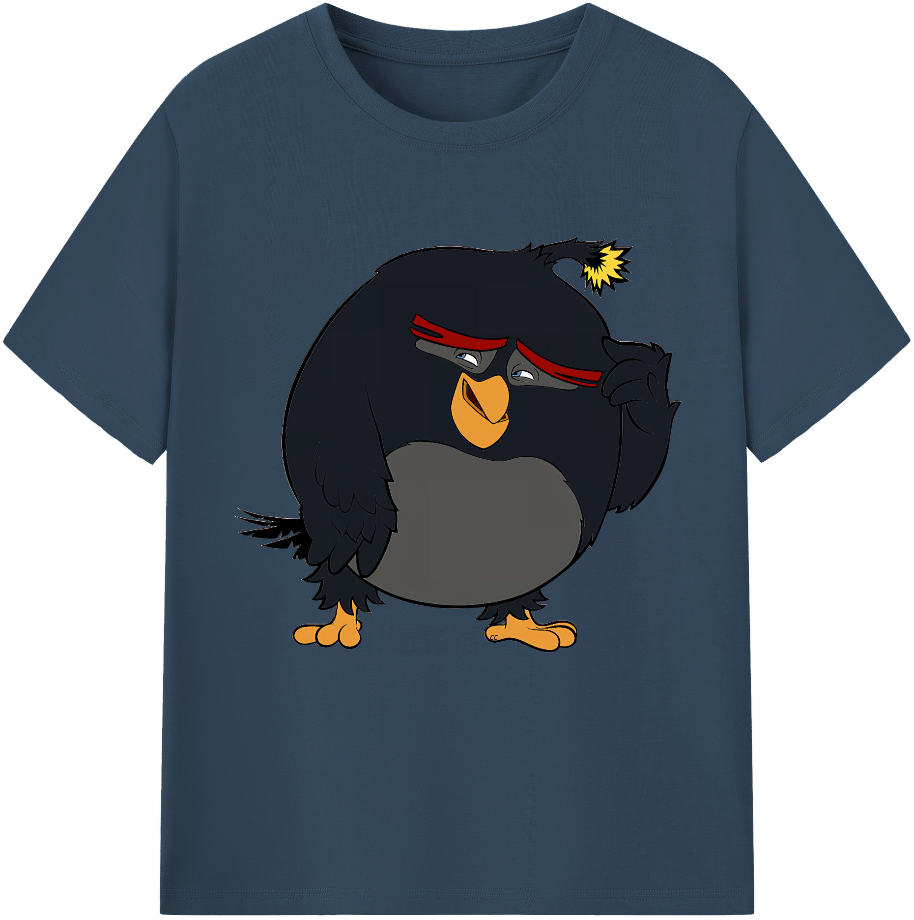 （画像用） Angry Birds アングリーバード レディースカジュアルプリントTシャツ（綿100％）