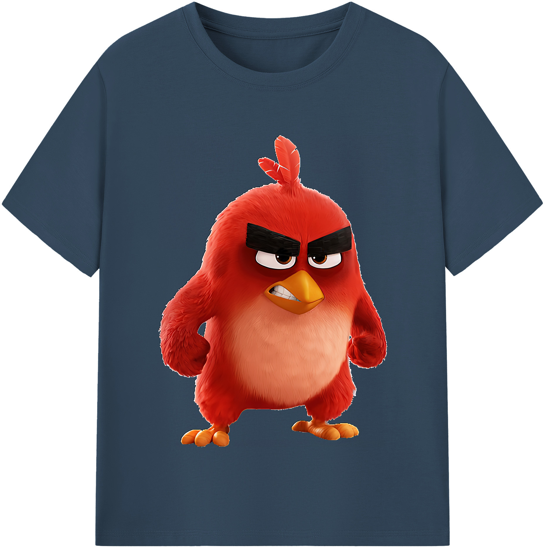 （画像用） Angry Birds アングリーバード レディースカジュアルプリントTシャツ（綿100％）