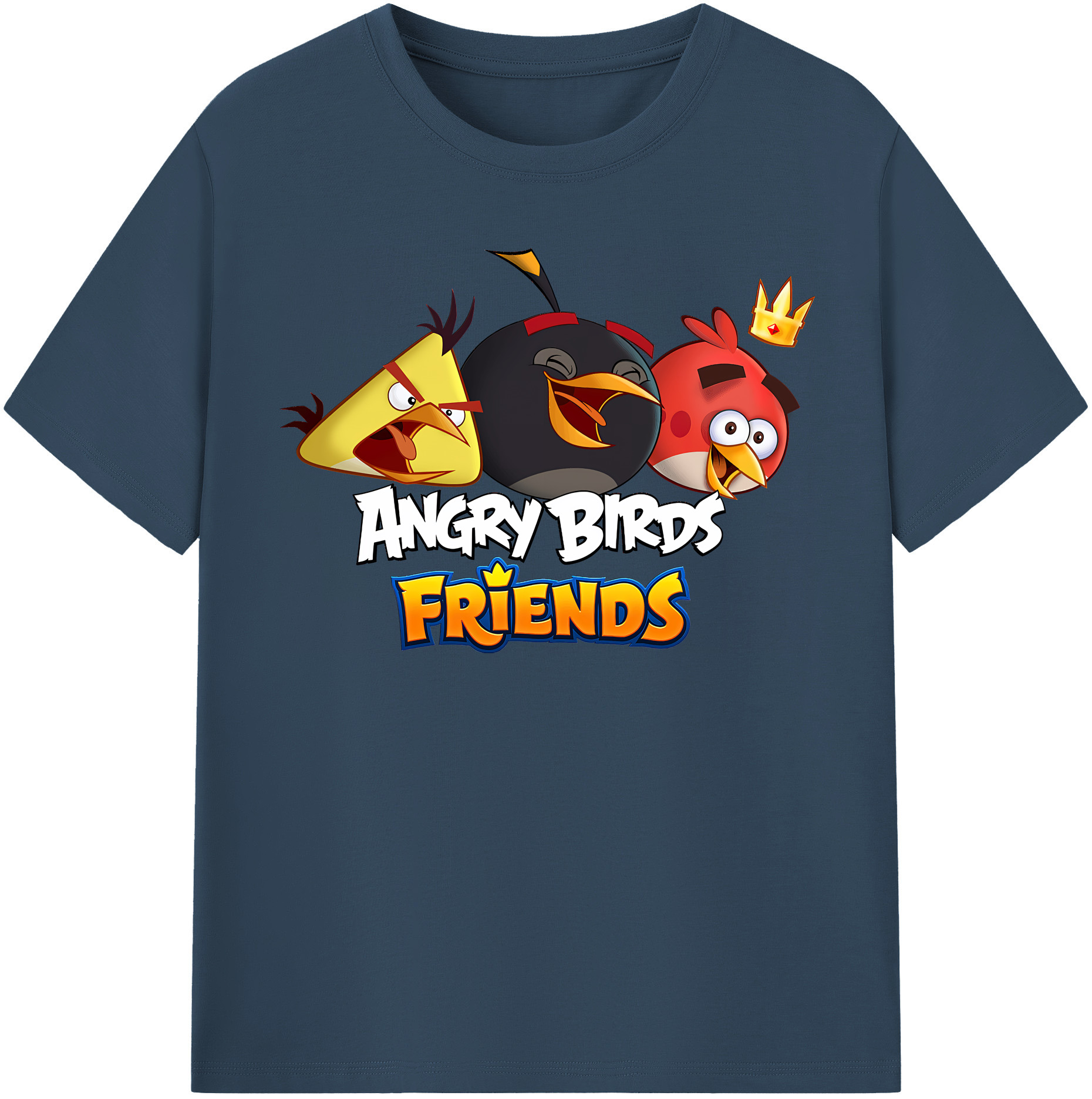 （画像用） Angry Birds アングリーバード レディースカジュアルプリントTシャツ（綿100％）