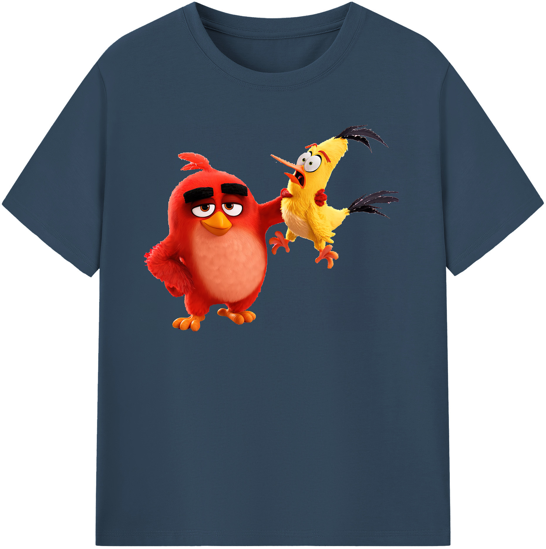 （画像用） Angry Birds アングリーバード レディースカジュアルプリントTシャツ（綿100％）
