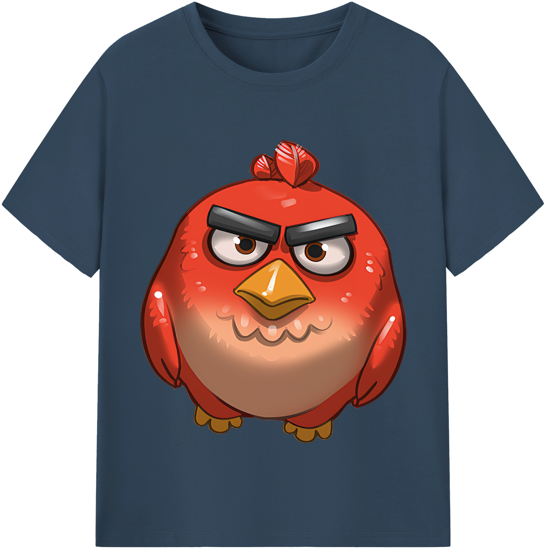 （画像用） Angry Birds アングリーバード レディースカジュアルプリントTシャツ（綿100％）