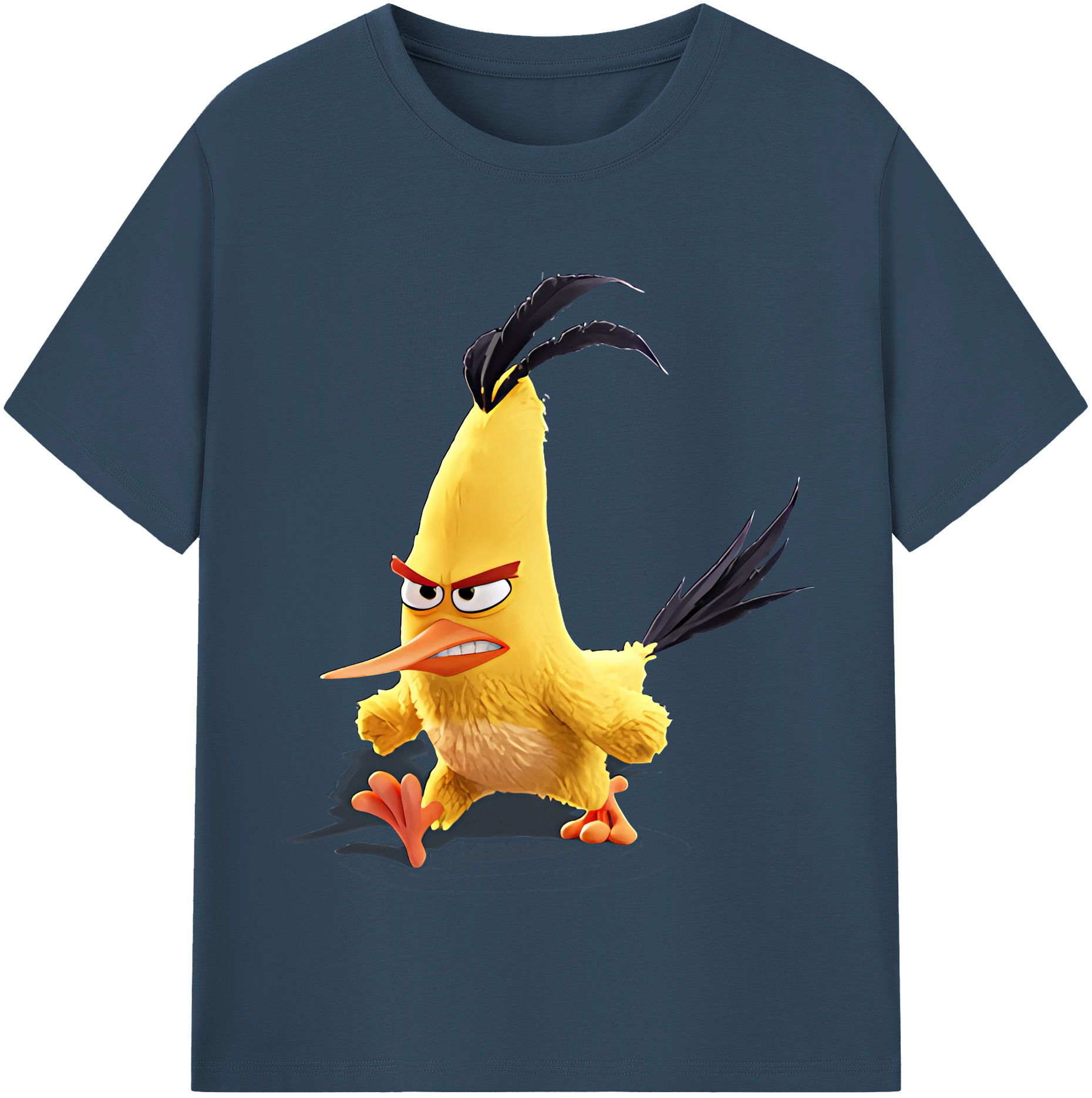 （画像用） Angry Birds アングリーバード レディースカジュアルプリントTシャツ（綿100％）