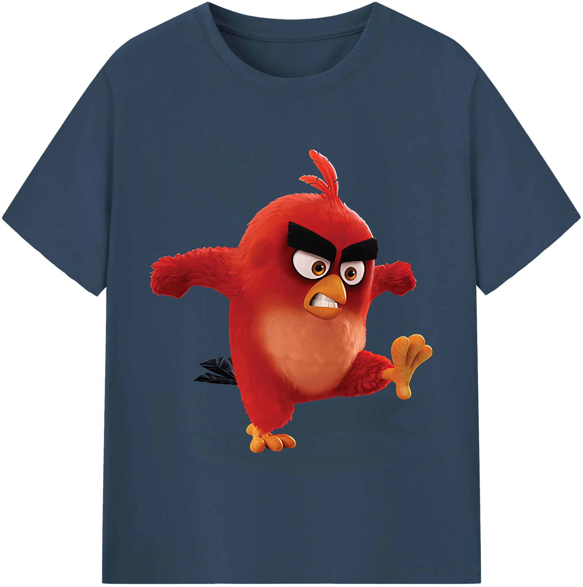 （画像用） Angry Birds アングリーバード レディースカジュアルプリントTシャツ（綿100％）