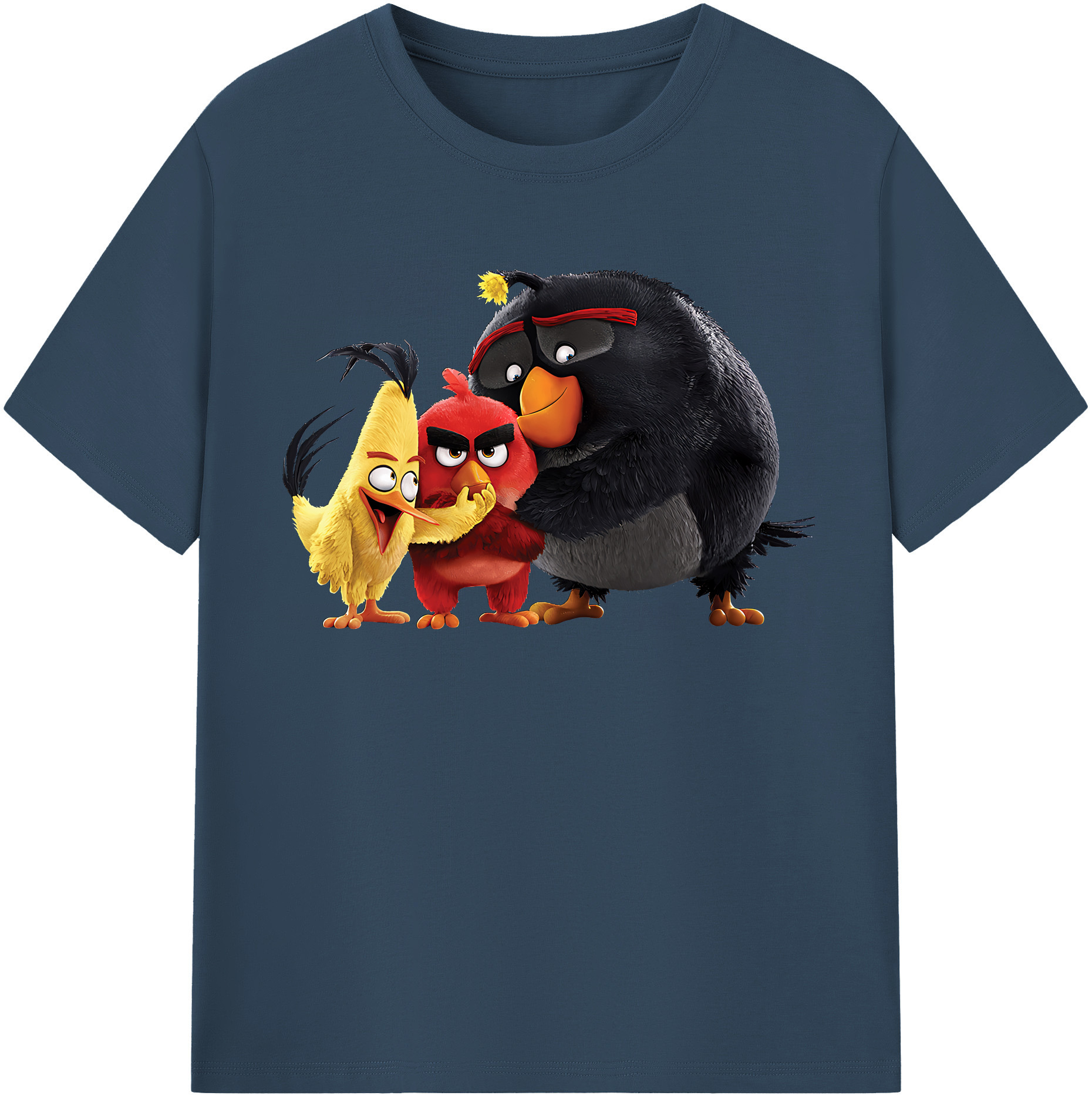 （画像用） Angry Birds アングリーバード レディースカジュアルプリントTシャツ（綿100％）
