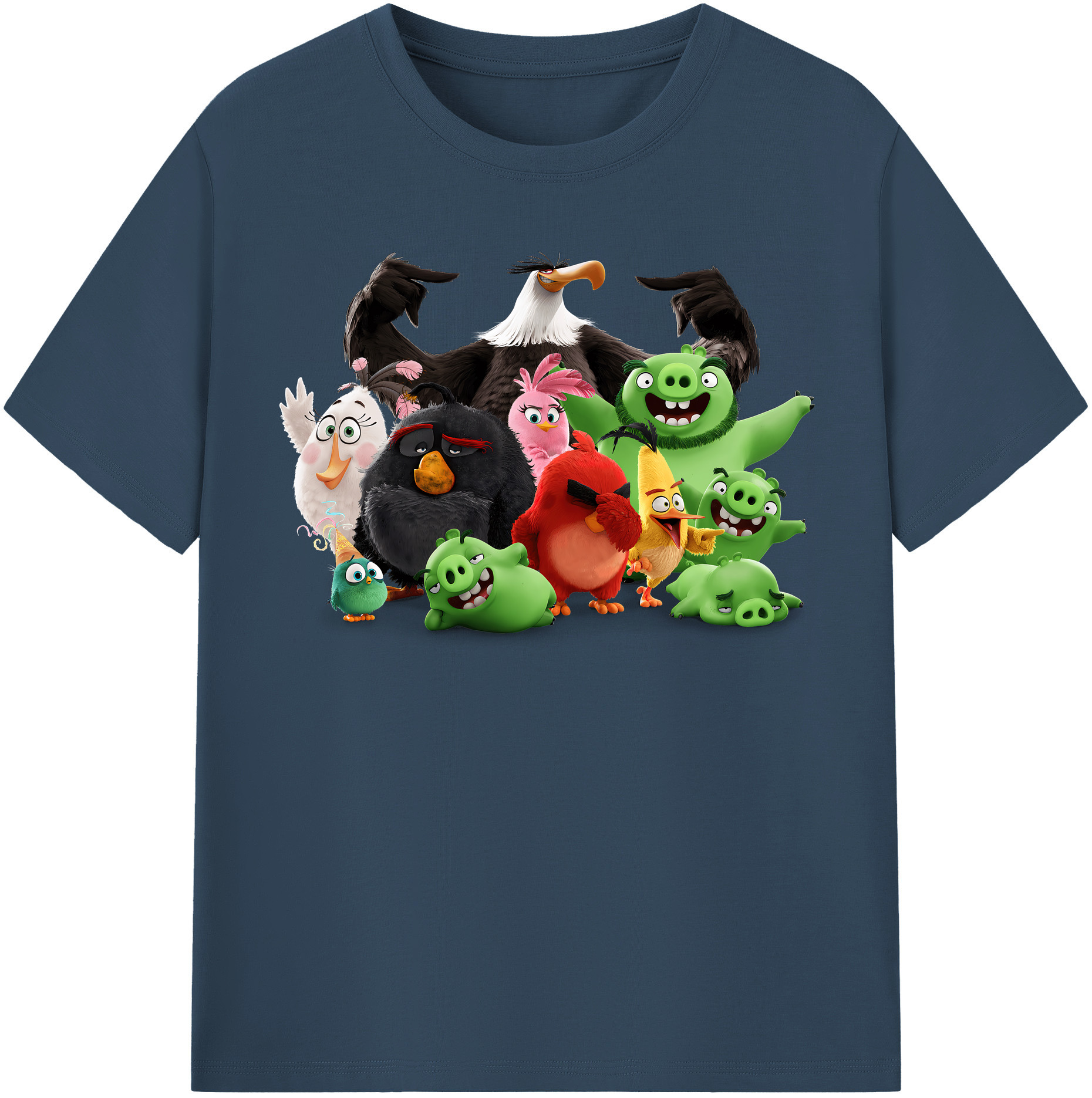 （画像用） Angry Birds アングリーバード レディースカジュアルプリントTシャツ（綿100％）