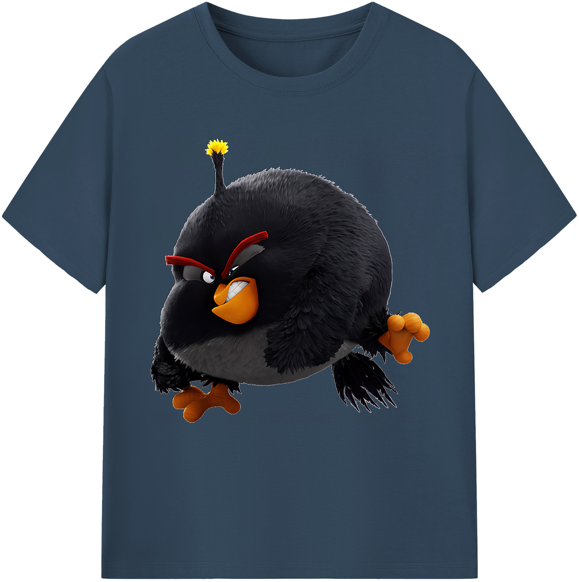 （画像用） Angry Birds アングリーバード レディースカジュアルプリントTシャツ（綿100％）