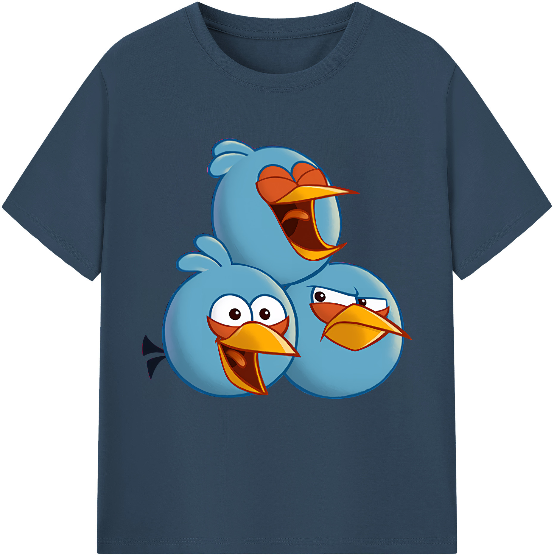（画像用） Angry Birds アングリーバード レディースカジュアルプリントTシャツ（綿100％）