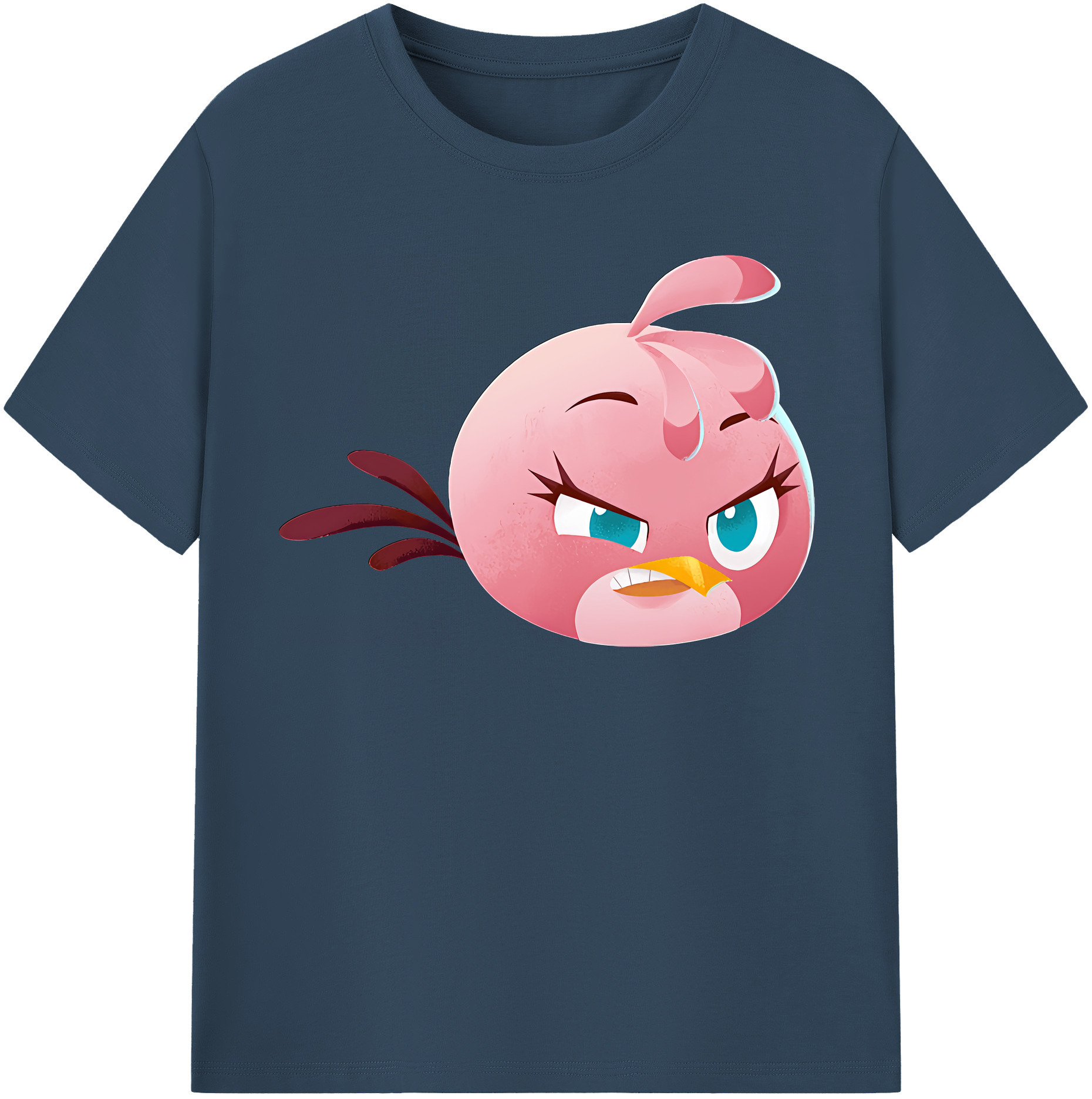 （画像用） Angry Birds アングリーバード レディースカジュアルプリントTシャツ（綿100％）