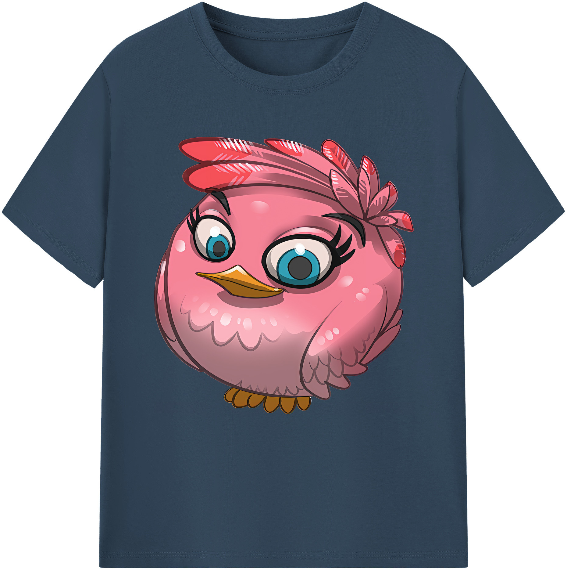 （画像用） Angry Birds アングリーバード レディースカジュアルプリントTシャツ（綿100％）