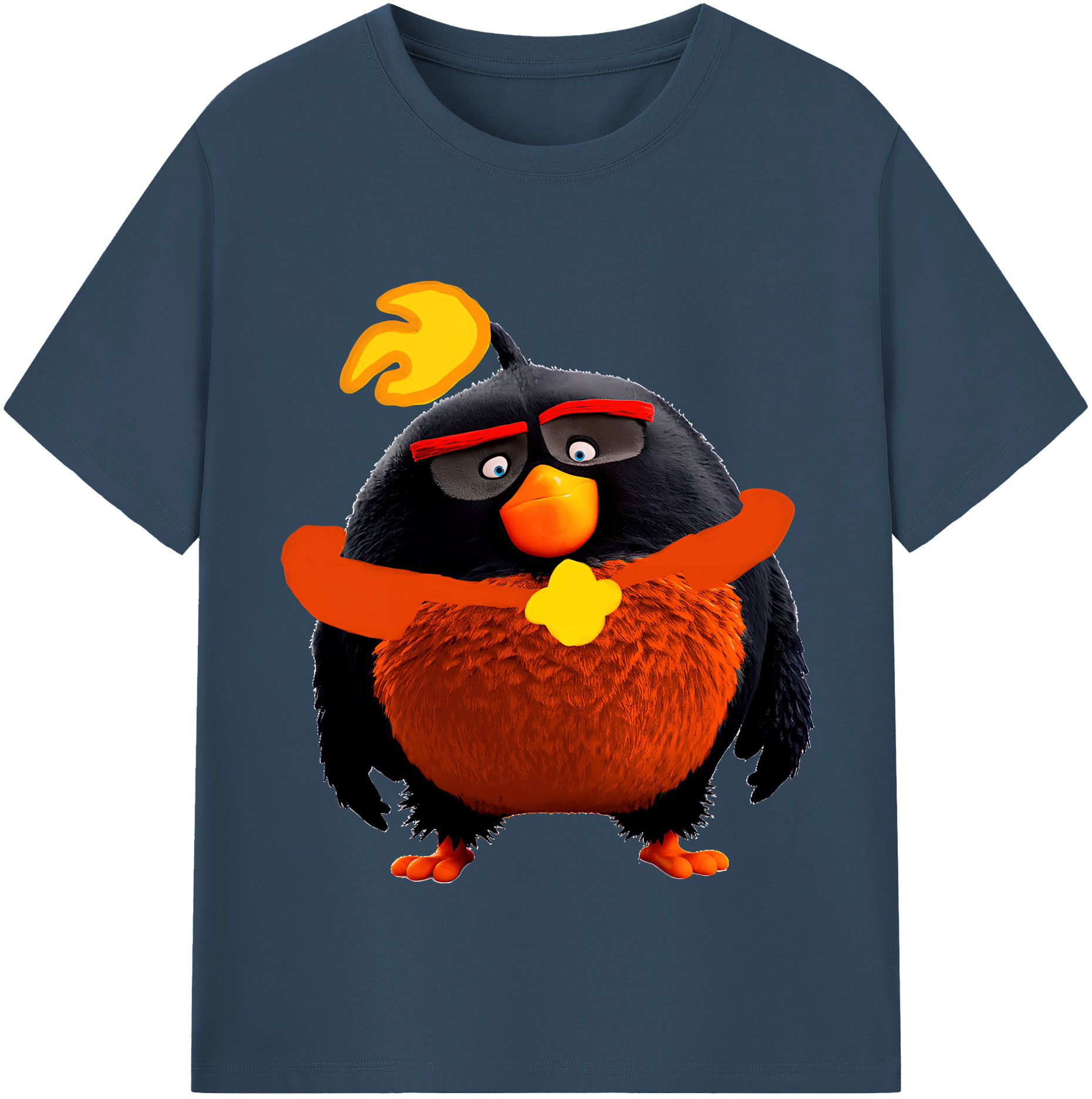 （画像用） Angry Birds アングリーバード レディースカジュアルプリントTシャツ（綿100％）